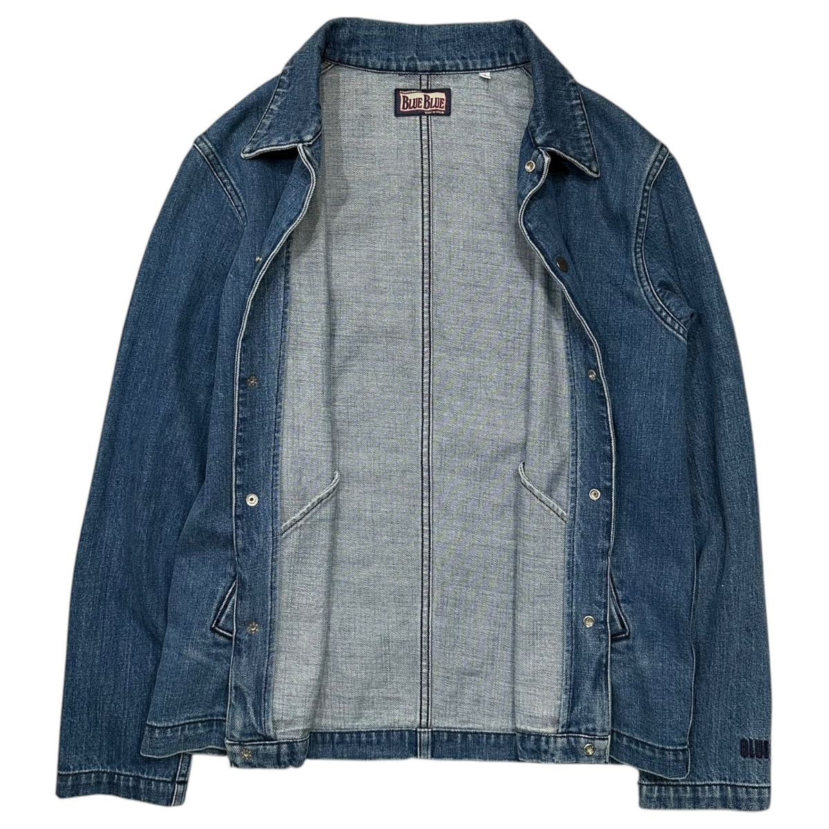 BLUE BLUE(ブルーブルー) Snap-Button Denim Shirt Jacket スナップ ボタン デニム シャツ ジャケット 700053-172 JK1583 1(S)  インディゴ