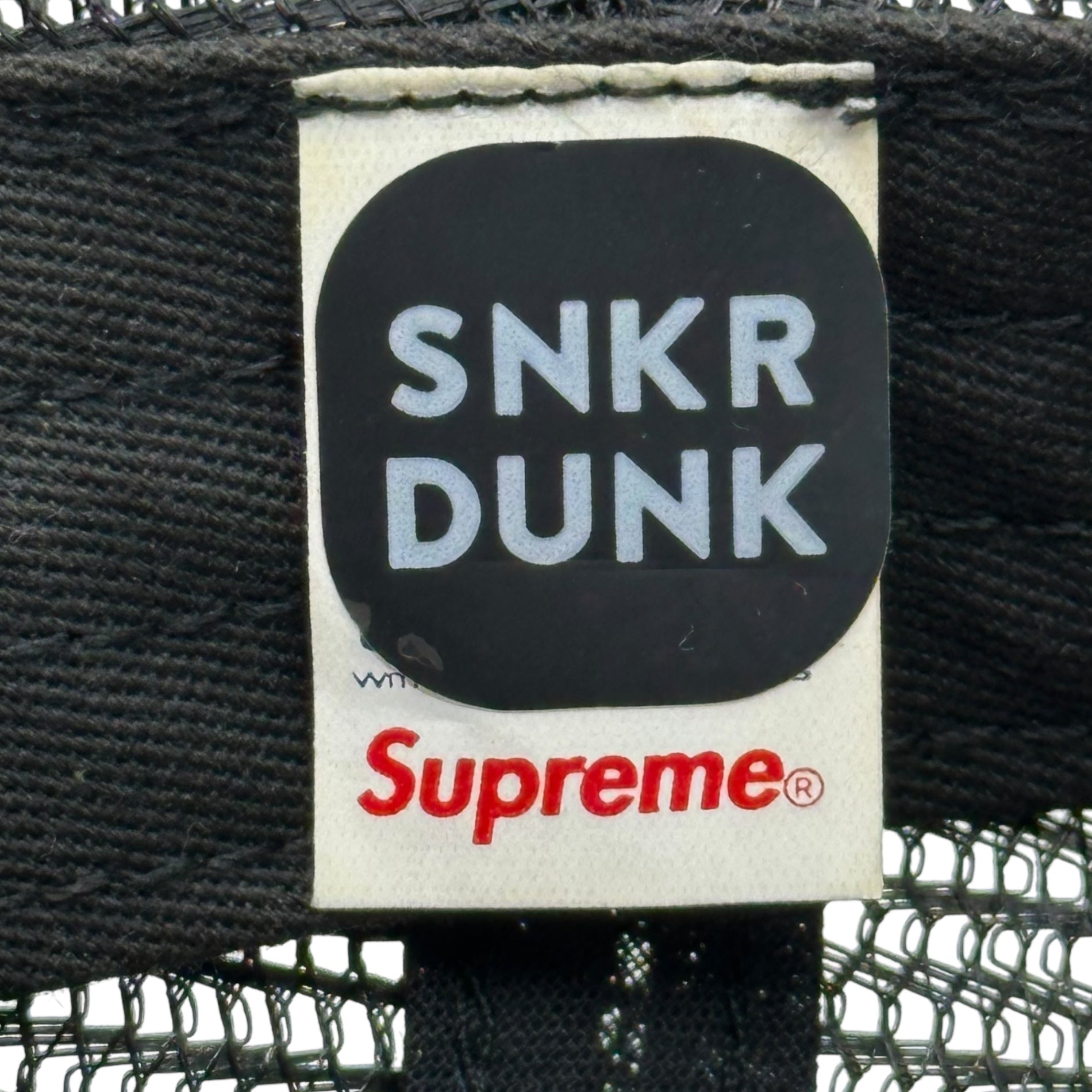 SUPREME×ANTIHERO(シュプリーム×アンタイヒーロー) 22SS Mesh Back 5-Panel メッシュ 5パネル キャップ ブラック×ホワイト コラボ 帽子