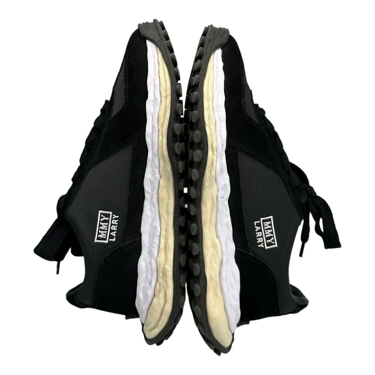 Maison MIHARA YASUHIRO(メゾンミハラヤスヒロ) "LARRY" OG Sole Mix Material Low-top Sneaker ローカット スニーカー A14FW703 45 ブラック