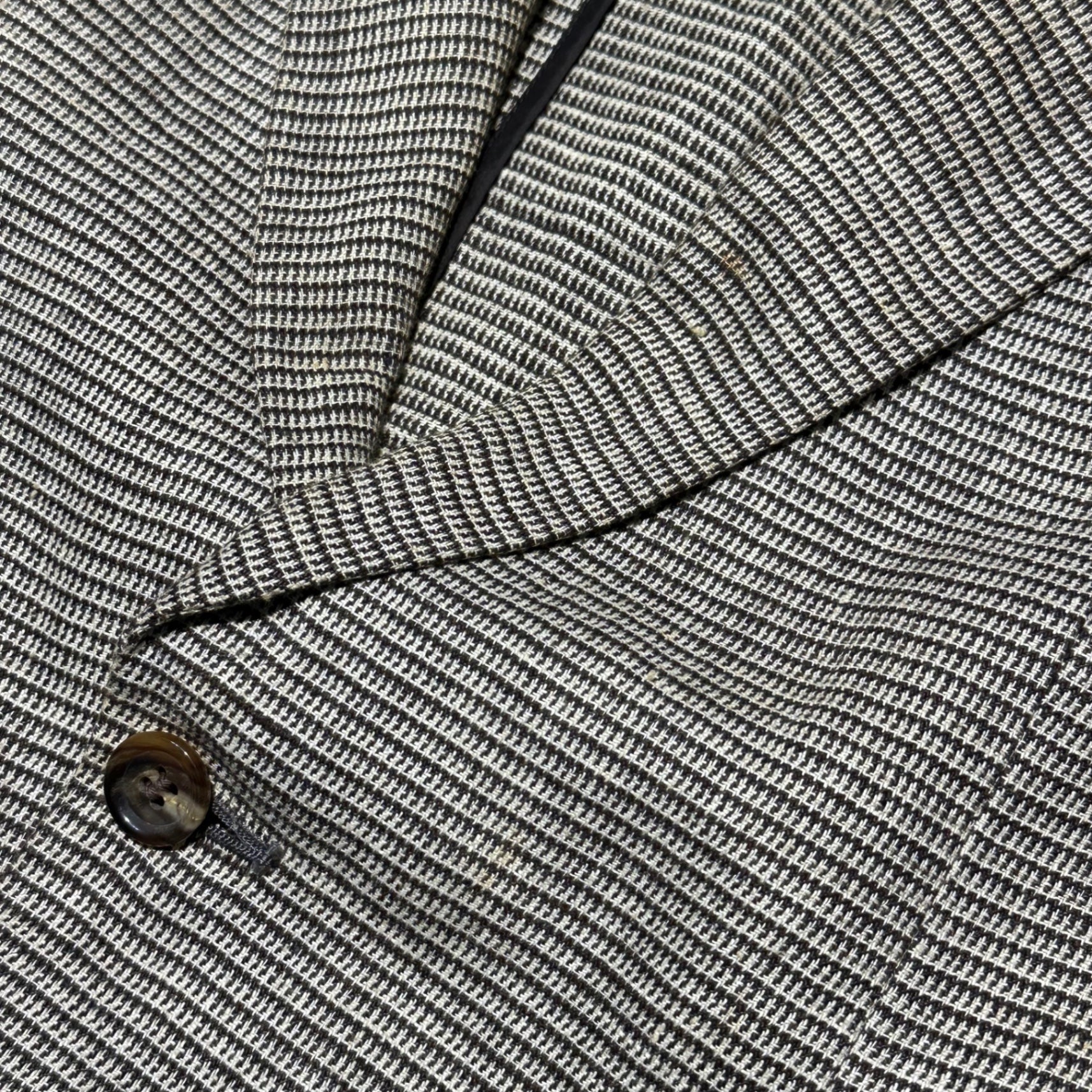 COMME des GARCONS HOMME(コムデギャルソンオム) 80's Linen 2B Tailored Jacket 本人期 リネン 2B テーラード ジャケット HJ-11049 S ベージュ 80年代 アーカイブ