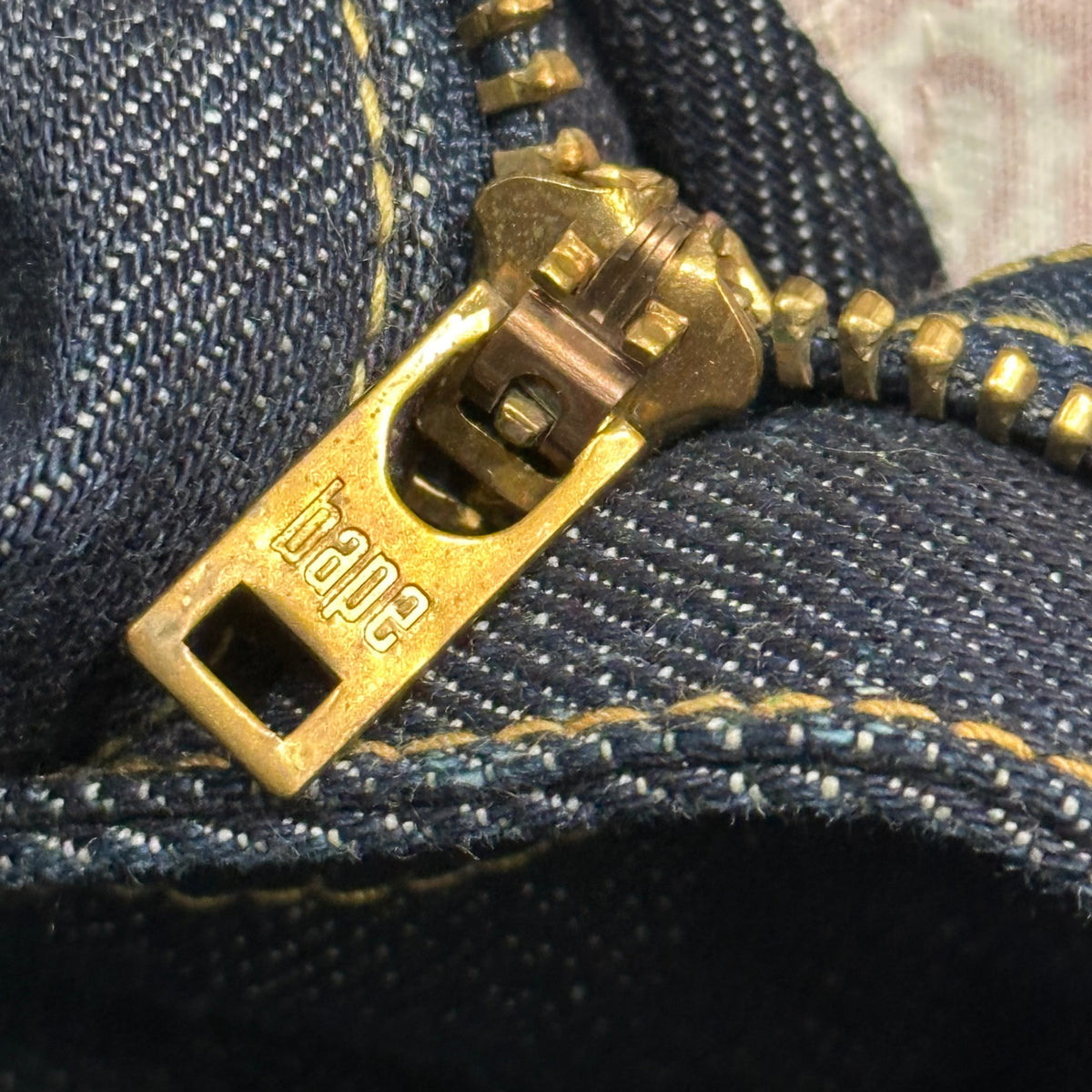 A BATHING APE(アベイシングエイプ) BAPE STA STITCH DENIM PANTS ベイプスタ ステッチ デニム パンツ M インディゴ