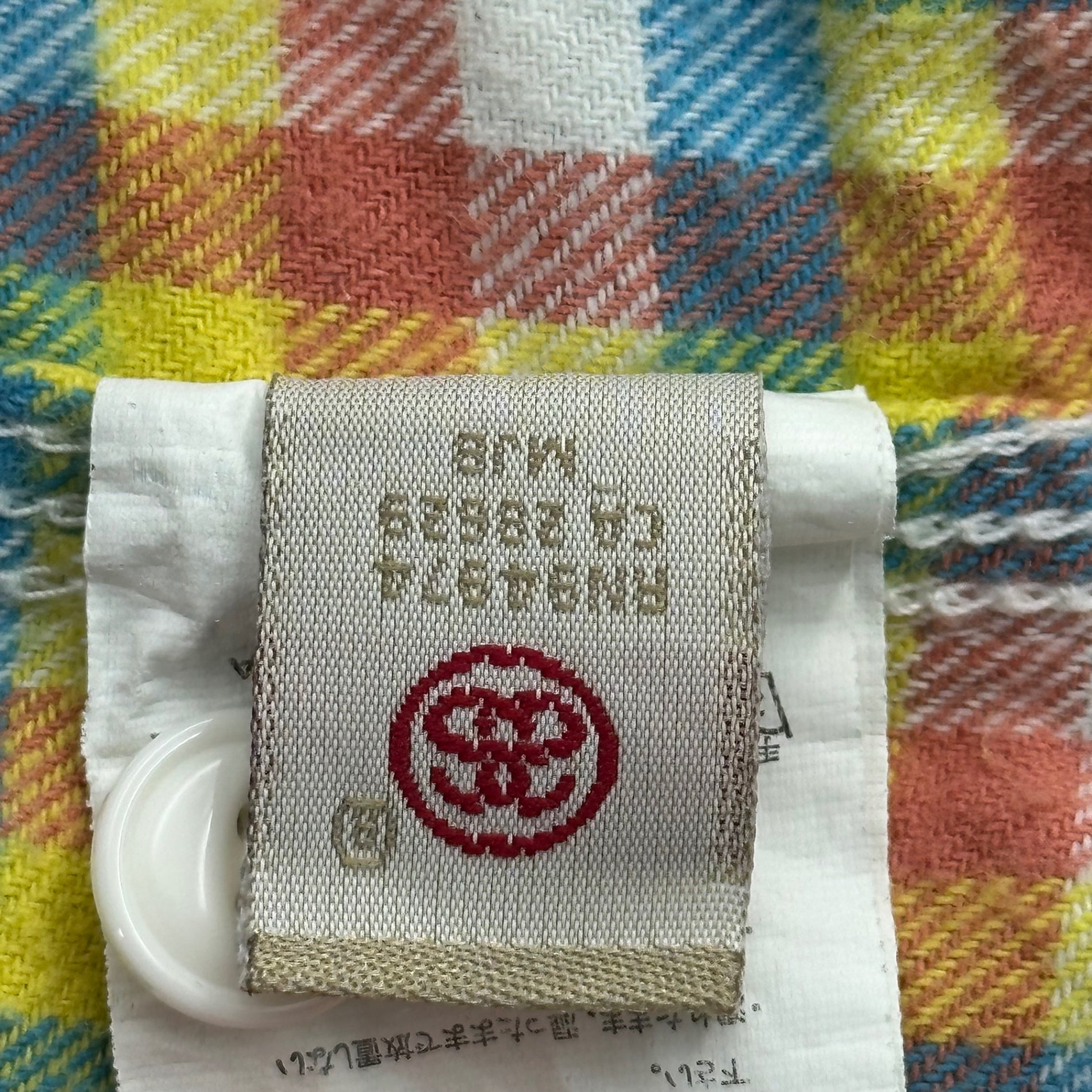 STUSSY(ステューシー) Gingham check logo print flannel shirt ギンガム チェック ロゴ プリント フランネル シャツ M マルチ