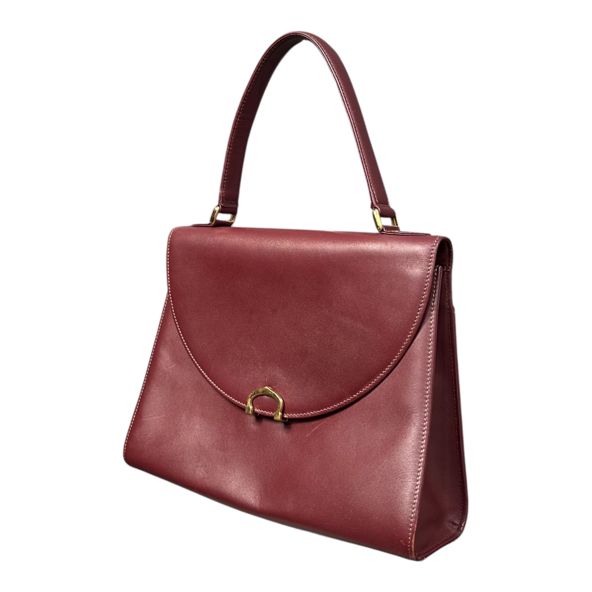 Cartier(カルティエ) Must de Cartier Handbag マストライン ハンド バッグ ボルドー
