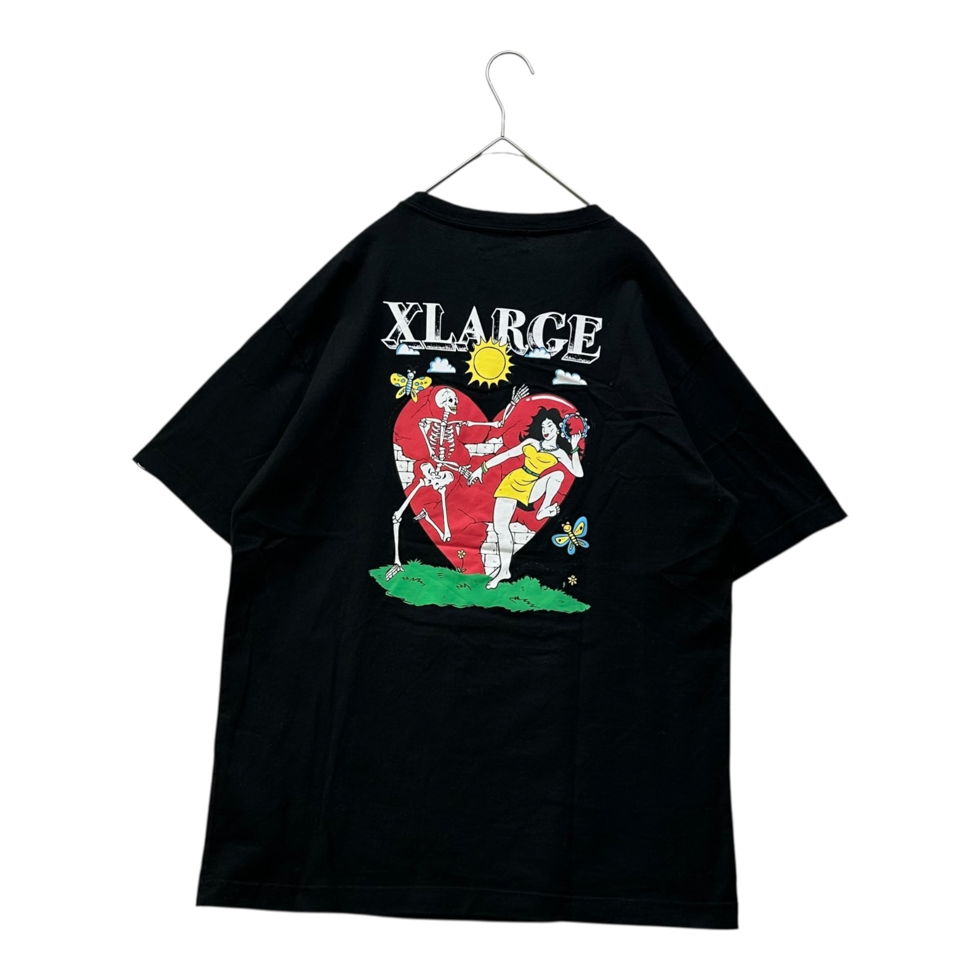 【希少】Weirdo アロハシャツ　DANCING MONSTER プリント　L X-LARGE(エクストララージ) Skeleton and Hula Dance Print T-Shirt