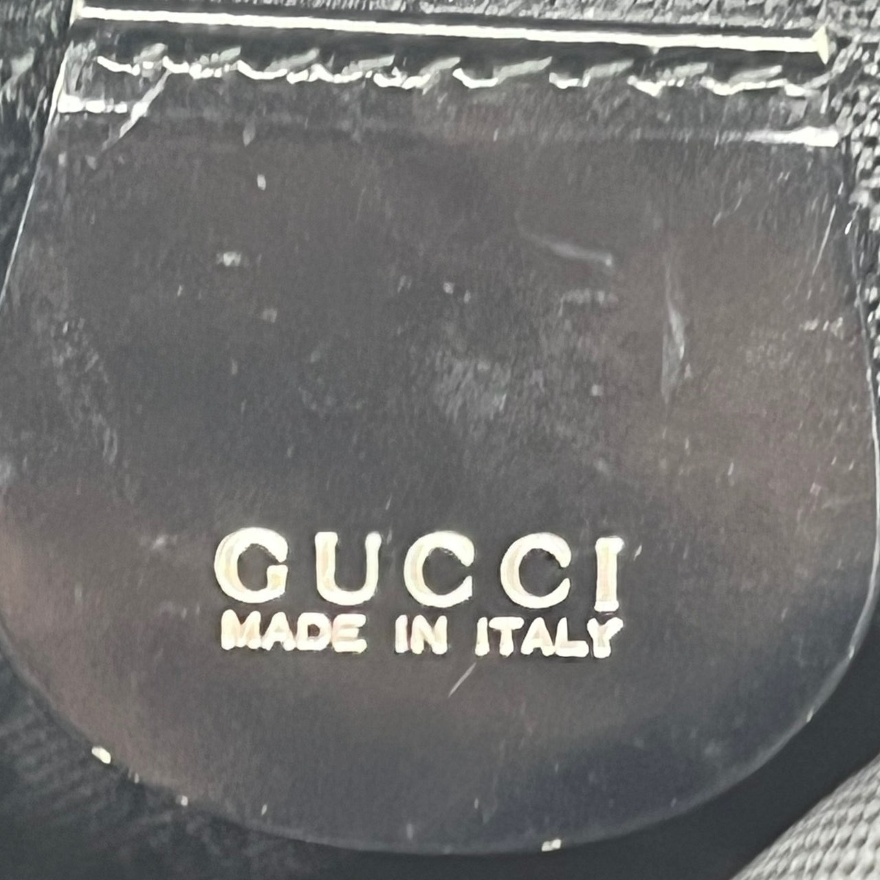 GUCCI(グッチ) バンブー切替ハンドバッグ 00037540508 ブラック OLD GUCCI　補修跡有