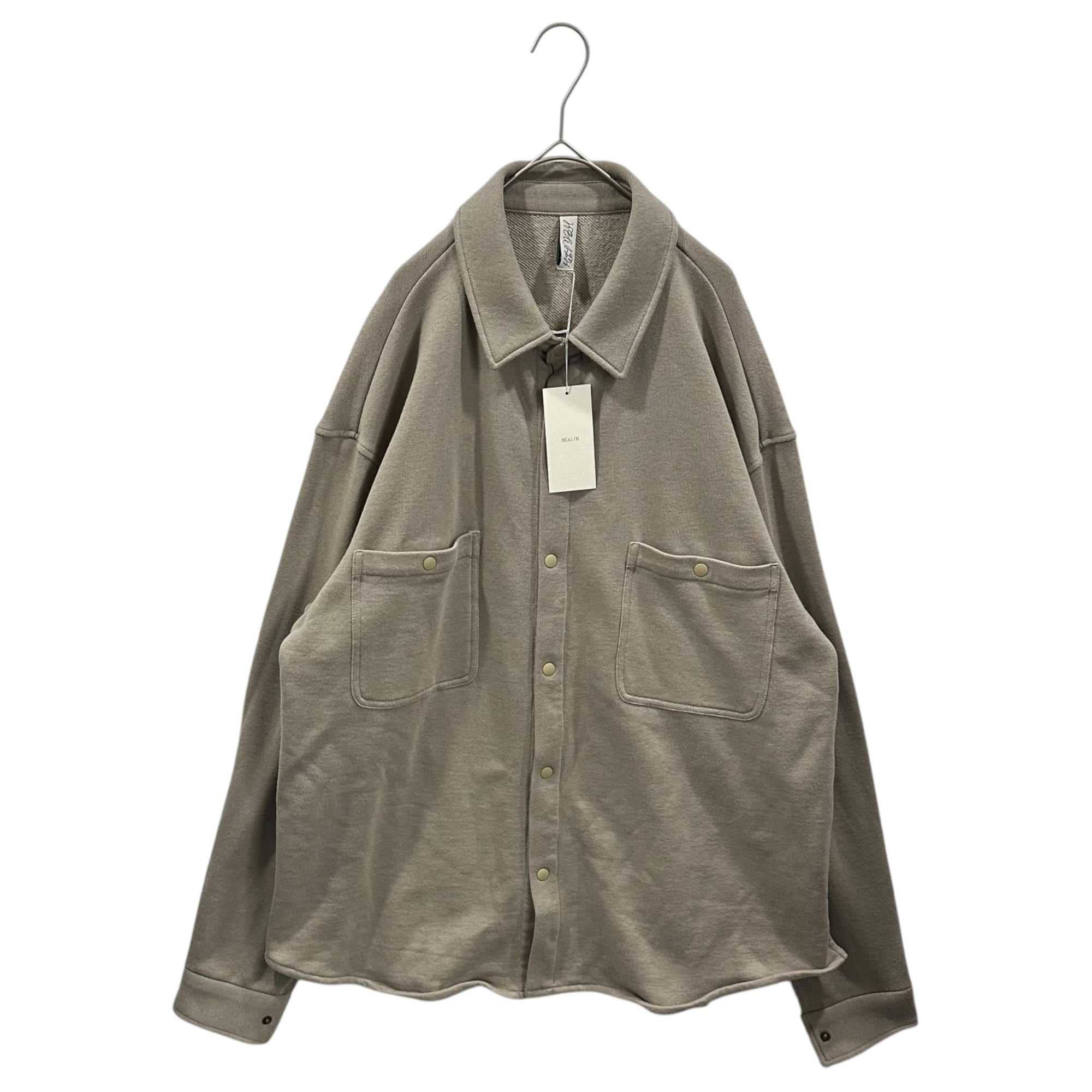 HEALTH(ヘルス) Snap button EASY SHIRTS #1 スナップボタン イージー シャツ HC25-SAL201 M ベージュ 参考定価28,600円(税込)