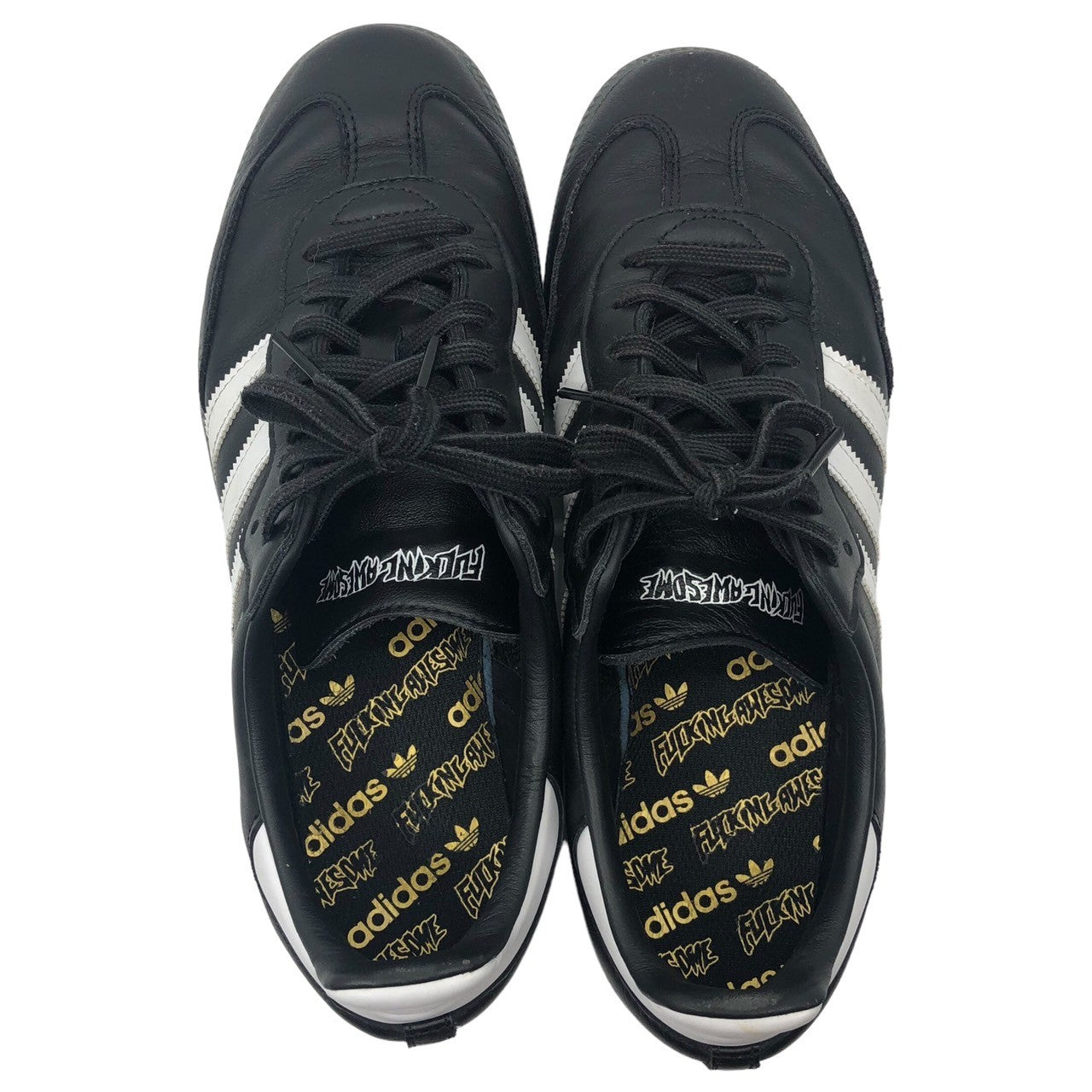 adidas×FUCKING AWESOME(アディダス×ファッキングオーサム) Samba "Core Black" サンバ コア ブラック ID7339 27.5cm ブラック×ホワイト ローカット ローテク コラボ