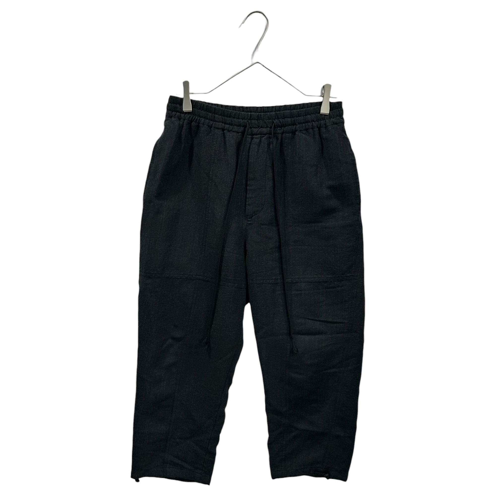 The Viridi-anne(ザヴィリディアン) 2022AW Wool-Linen Easy Pants ウール リネン イージー パンツ - GREY VI-3512-04 1 ブラック