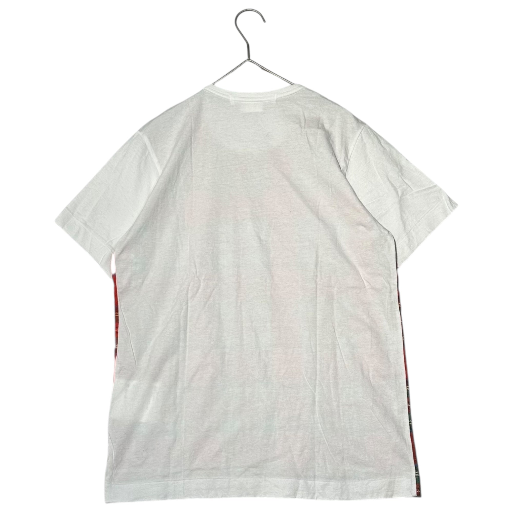 COMME des GARCONS COMME des GARCONS(コムデギャルソンコムデギャルソン) 16AW Tartan Check Print Short-Sleeve Tee タータン チェック プリント 半袖 Tシャツ RR-T024 M ホワイト×レッド AD2016