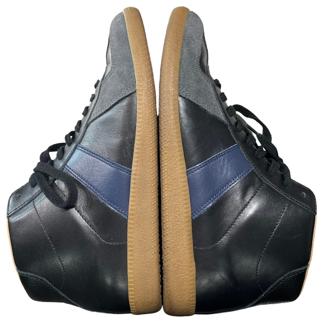 MAISON MARGIELA(メゾンマルジェラ) German Military Trainer Hi ジャーマントレーナー ハイカット スニーカー  41(26~26.5cm程度) ブラック×ネイビー