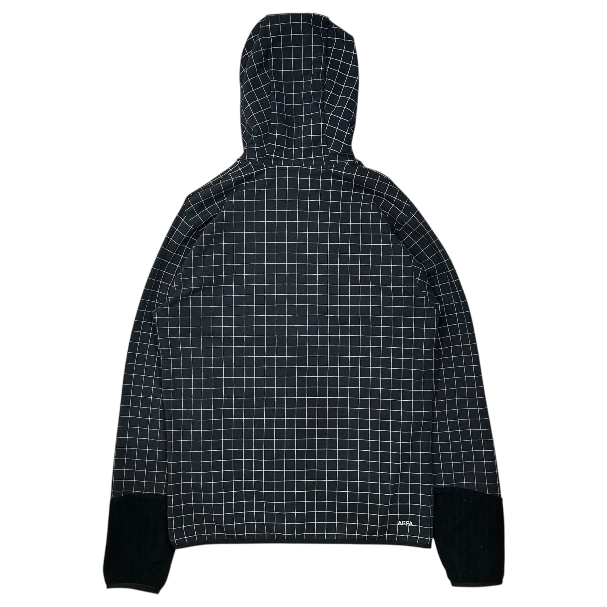 GYAKUSOU × AFFA(ギャクソウ × エーエフエフエー) Spider Check Zip-Up Hoodie スパイダーチェック ジップアップ フーデッド ジャケット パーカー 419068-010 M ブラック×ホワイト パーカー コラボ NIKE × UNDERCOVER アンダーカバー 名作 稀少品