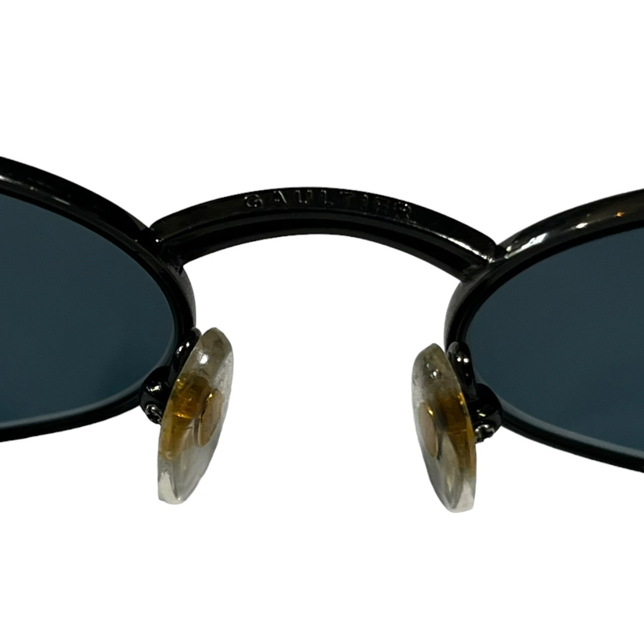 Jean Paul GAULTIER(ジャンポールゴルチエ) 90’s belt temple sunglasses/ベルトテンプルサングラス/メガネ/眼鏡 56-0020 表記無し シルバーフレーム/スモークレンズ