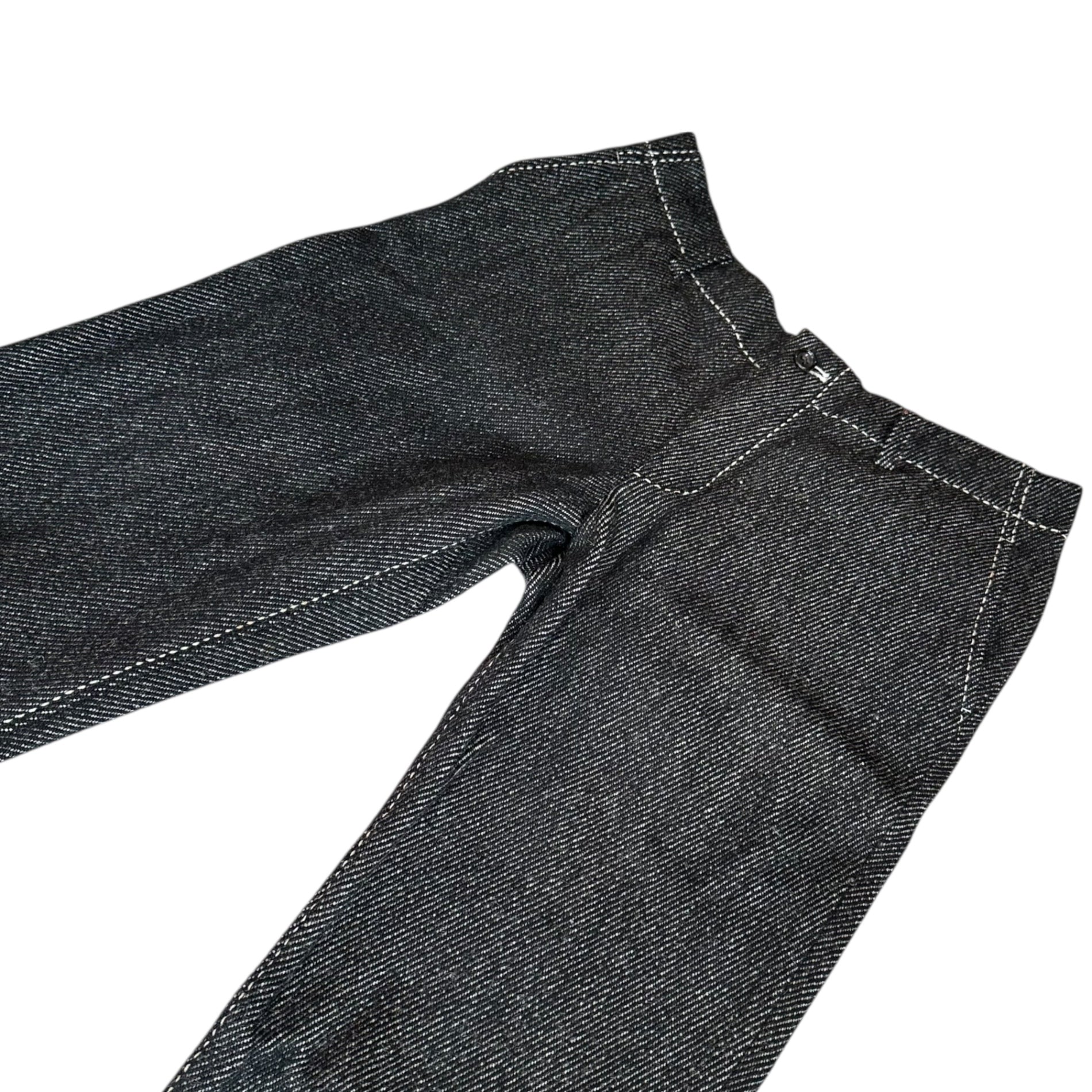 tricot COMME des GARCONS(トリココムデギャルソン) 00AW Tweed 7/10-Length Stitched Pants ツイード 7分丈 ステッチ パンツ TP-07013 M ブラック