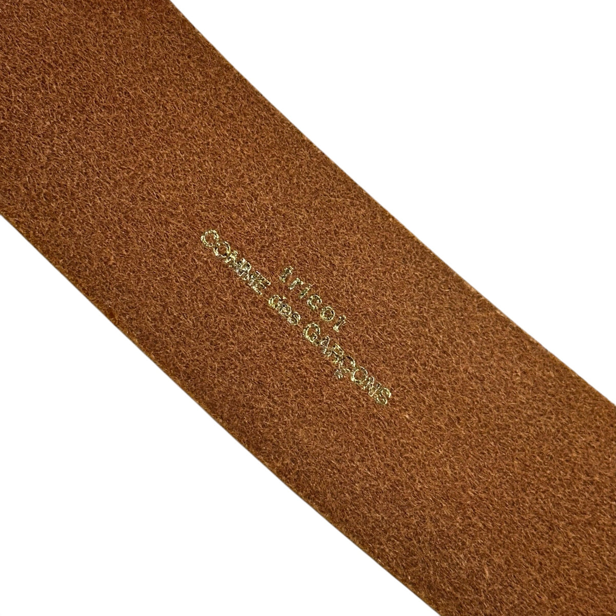 tricot COMME des GARCONS(トリココムデギャルソン) Basic Wide Leather Belt レザー ベーシック ワイド 太ベルト ブラウン