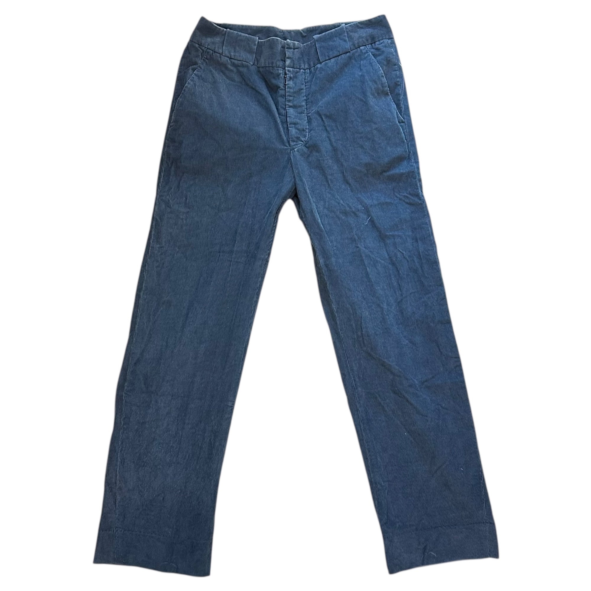 MAISON MARGIELA(メゾンマルジェラ) 13SS Corduroy Straight Pants コーデュロイ ストレート パンツ S30KA0339 46(S) ブルー 裾上げ有