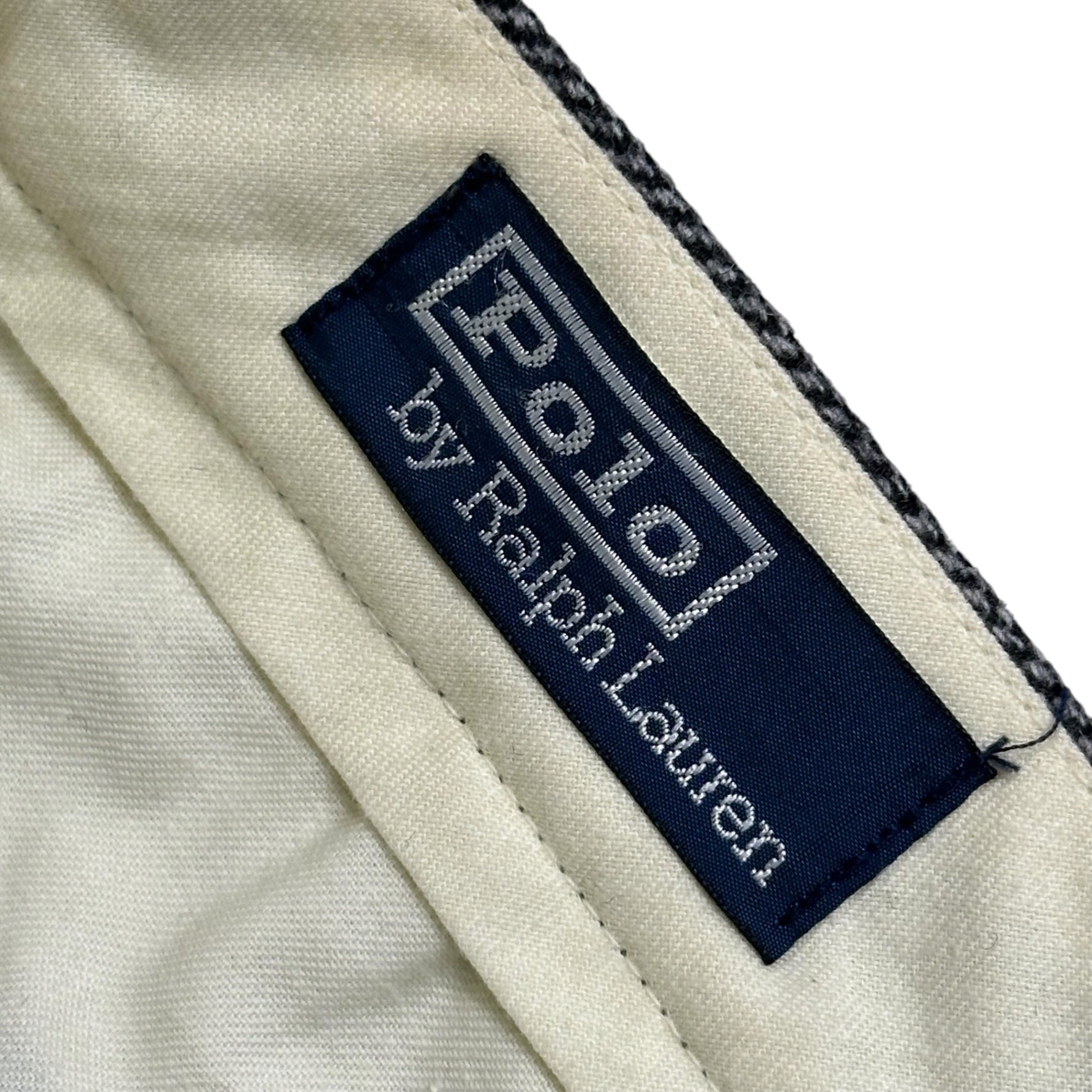 POLO RALPH LAUREN(ポロラルフローレン) 1990's Herringbone Tweed Trousers ヘリンボーン ツイード トラウザー 31/32 グレー 90年代 ヴィンテージ