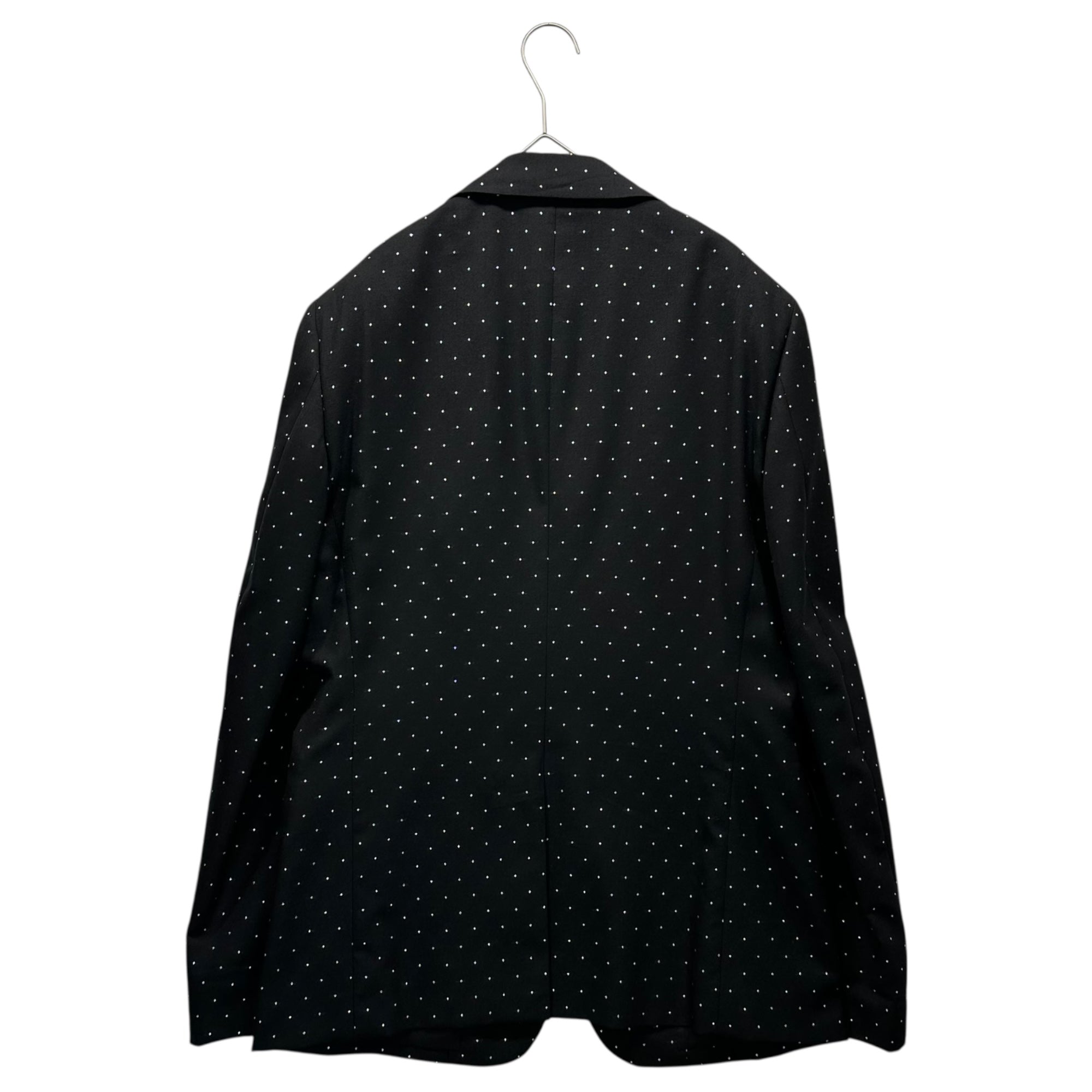 COMME des GARCONS HOMME PLUS(コムデギャルソンオムプリュス) 25SS Dot Lame Wool 2B Tailored Jacket ドット ラメ ウール 2B テーラード ジャケット PO-J066 M ブラック