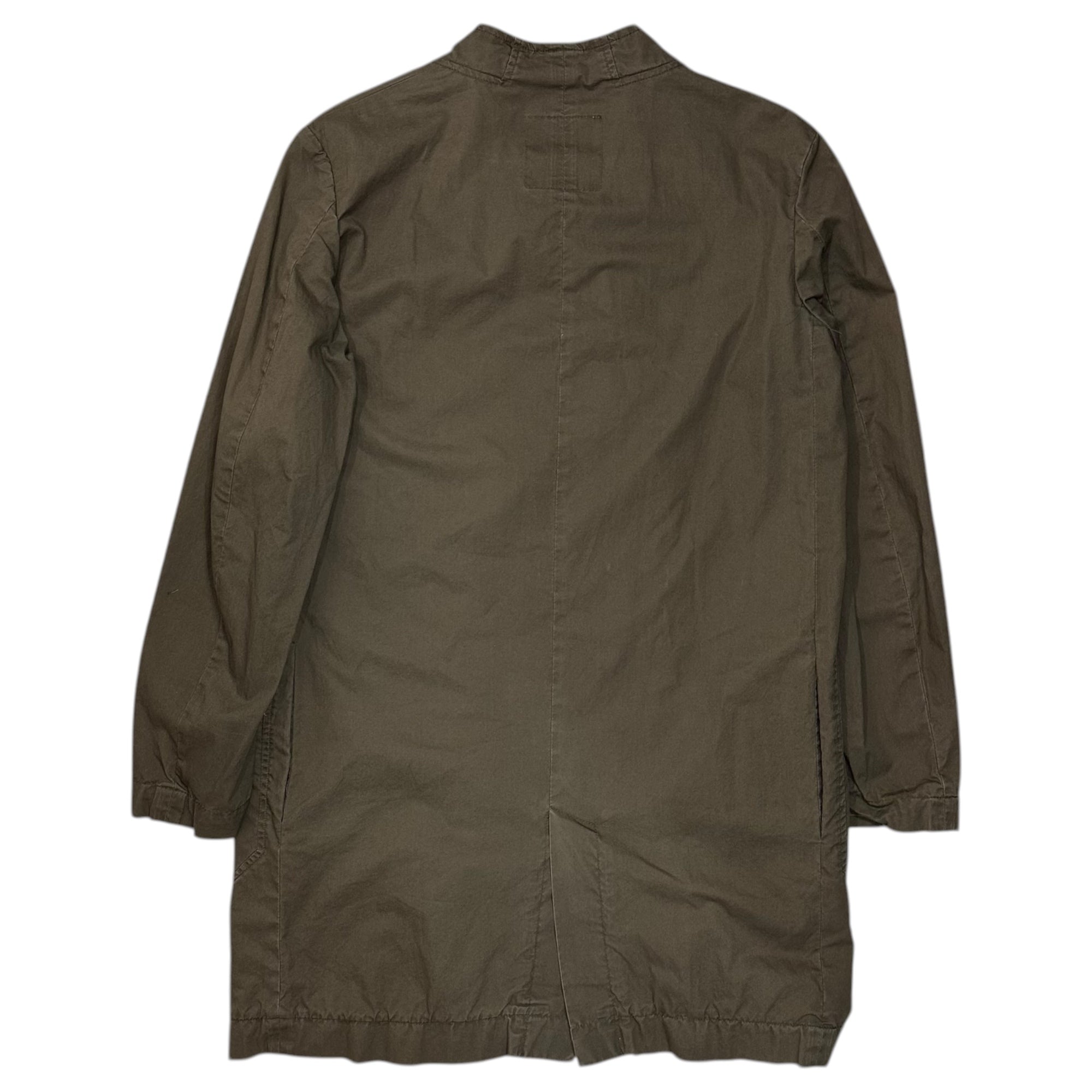 UNDERCOVER(アンダーカバー) 01SS CHAOTIC DISCORD Diagonal-zip cotton shirt 斜めジップ コットン シャツ Z1-2 M オリーブ 00's