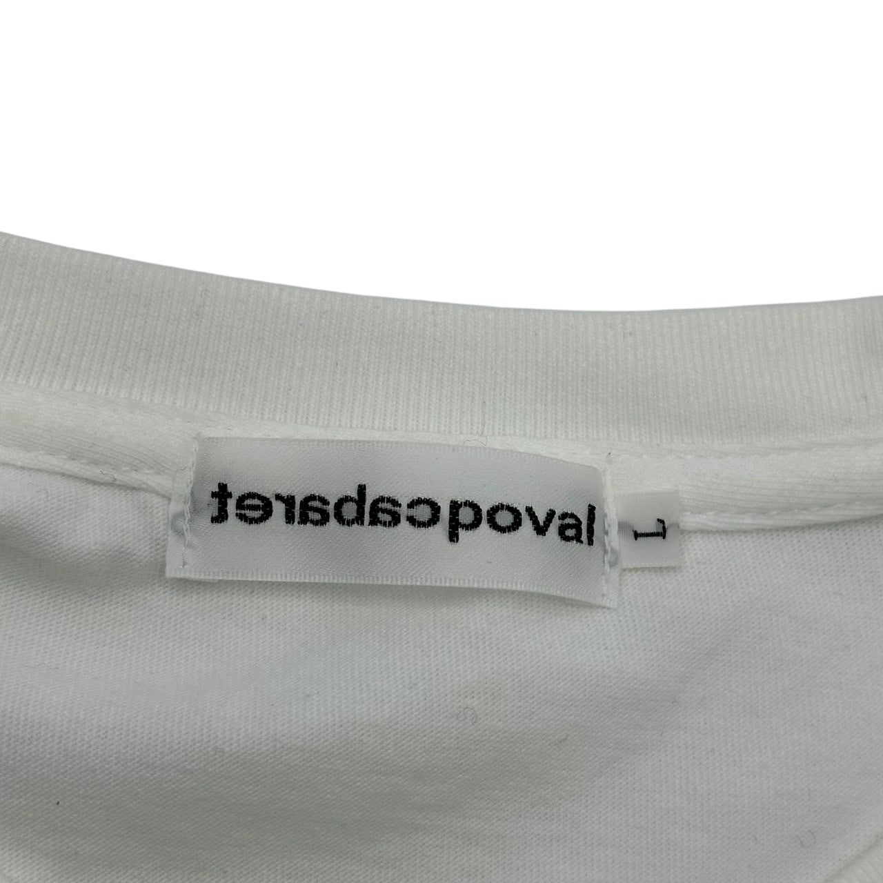 CABARET POVAL (キャバレーポバール) 24SS LOGO T-SHIRT ロゴプリントTシャツ 24SS-PVA-SP01 L ホワイト