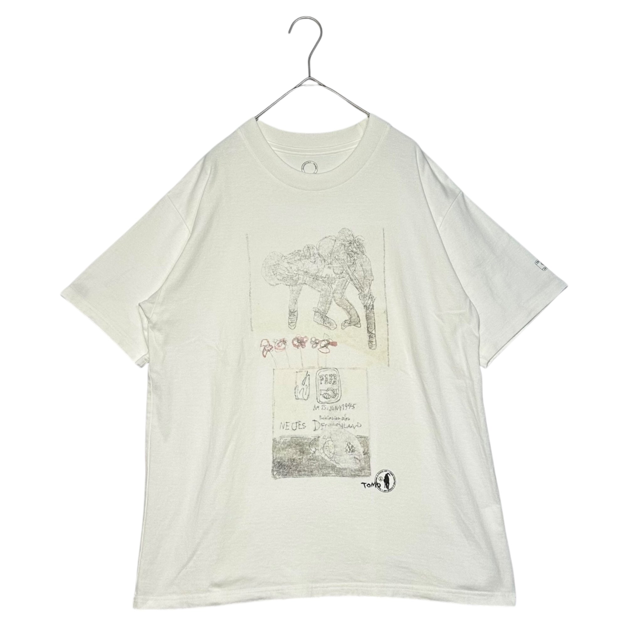 GALLERY 1950(ギャラリー1950) Tomo Painting and Dyeing Art Tee トモ ペイント アート Tシャツ M ホワイト G1950