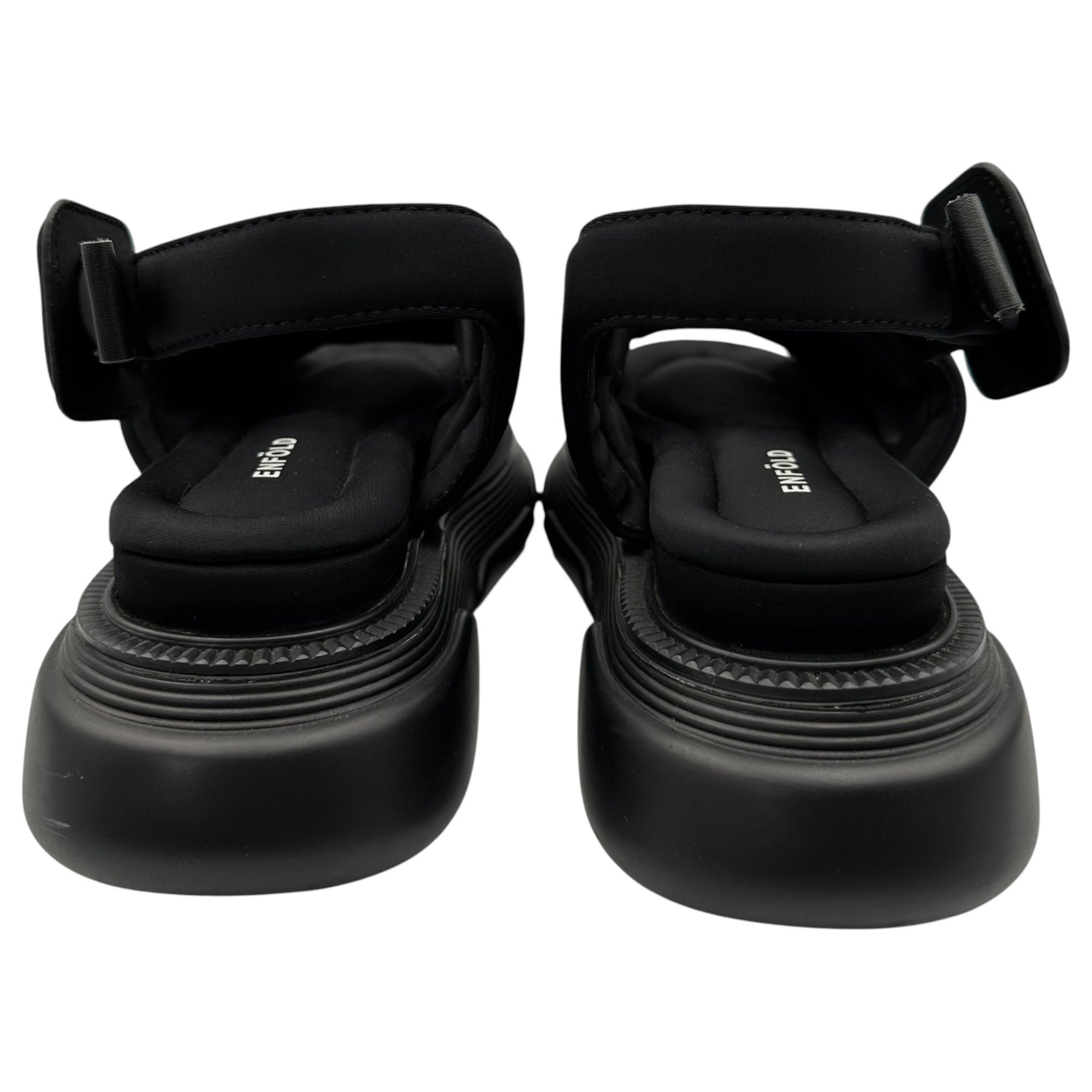 ENFOLD(エンフォルド) FLOAT-SOLE SANDALS フロートソールサンダル 300FA255-0300 38(24cm程度) ブラック