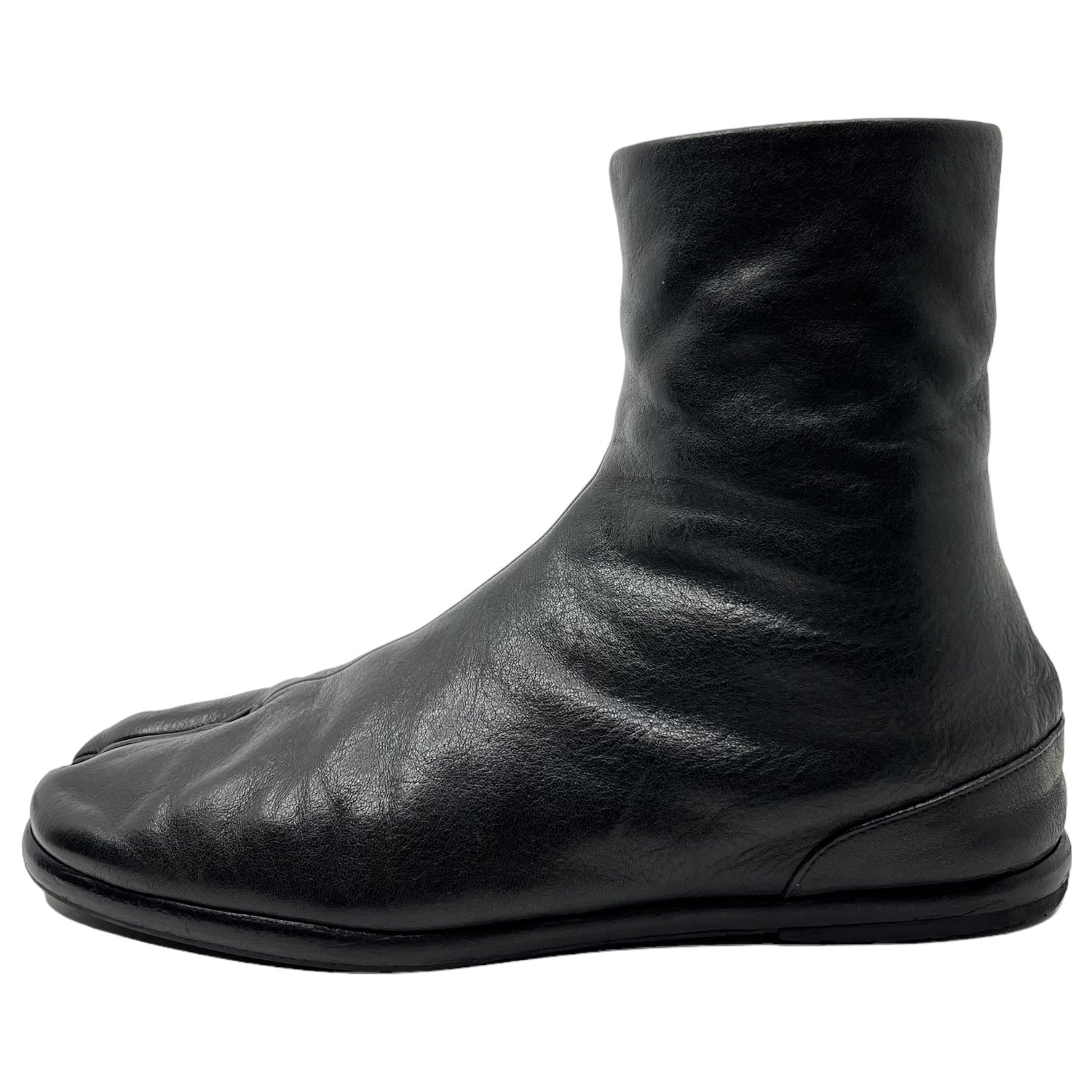 MAISON MARGIELA(メゾンマルジェラ) Flat ankle tabi boots フラット アンクル足袋 ブーツ  41(26~26.5cm) ブラック タビ