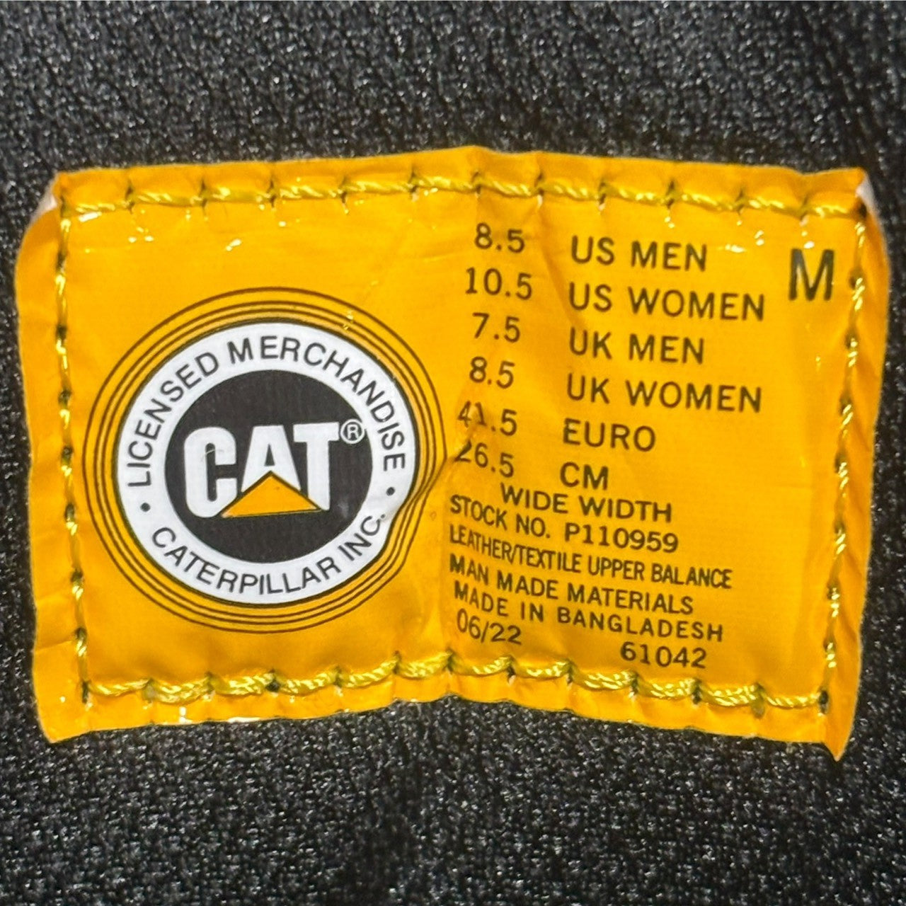 CAT×NIGEL CABOURN(キャタピラー×ナイジェルケーボン) UTAH BOOTS ワーク ブーツ US 8.5(26.5cm) ブラック×カーキ コラボ