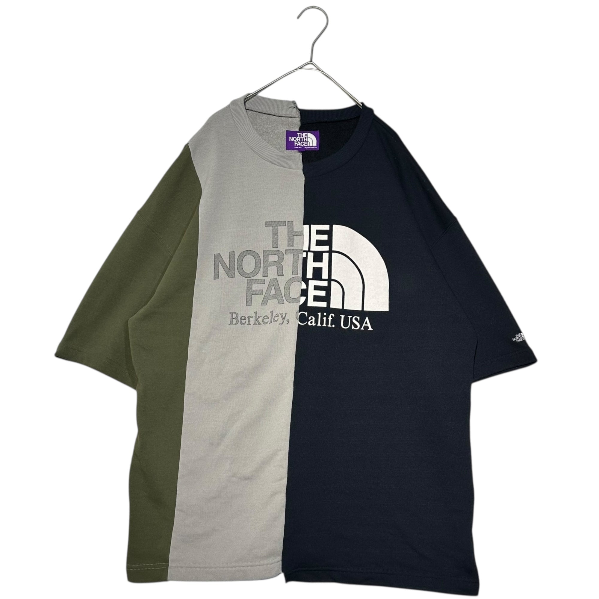 THE NORTH FACE PURPLE LABEL(ノースフェイスパープルレーベル) 19SS Asymmetry Logo Tee アシンメトリー ロゴ Ｔシャツ NT3916N M マルチ 再構築