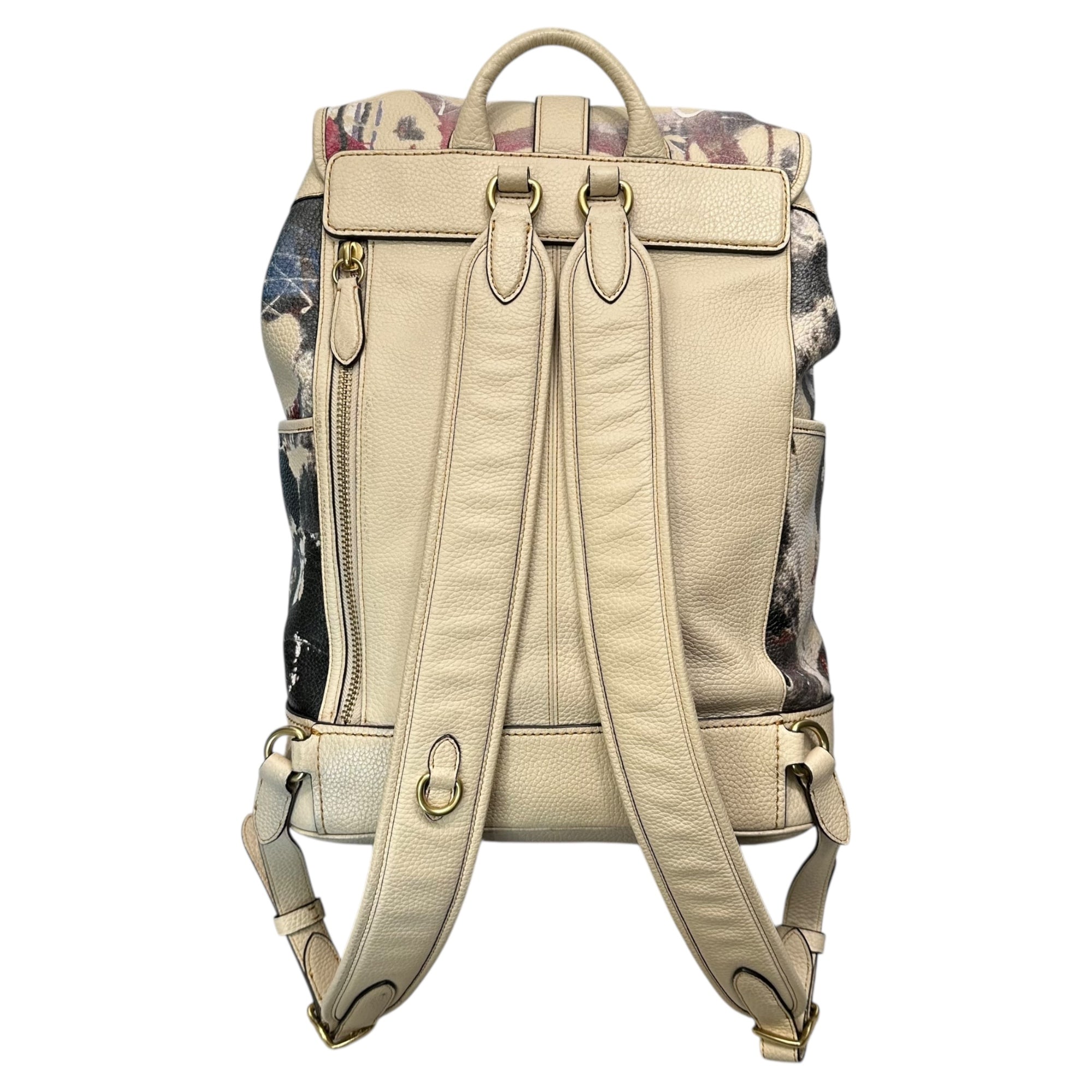 COACH(コーチ) X Mint + Serf Carriage キャリッジ バックパック CE190 ベージュ リュック レザー グラフィック