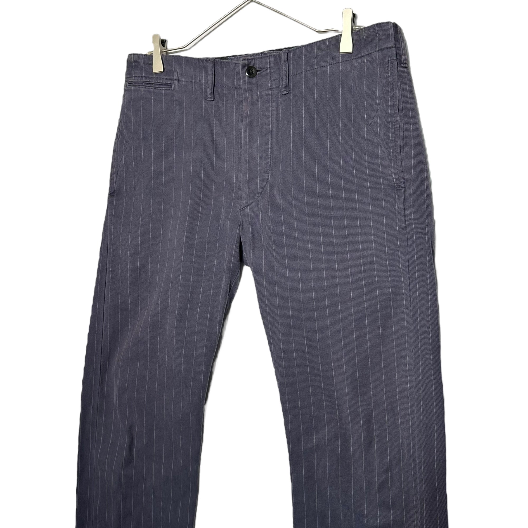 RRL(ダブルアールエル) striped cotton trousers ストライプ コットン トラウザー パンツ パープル