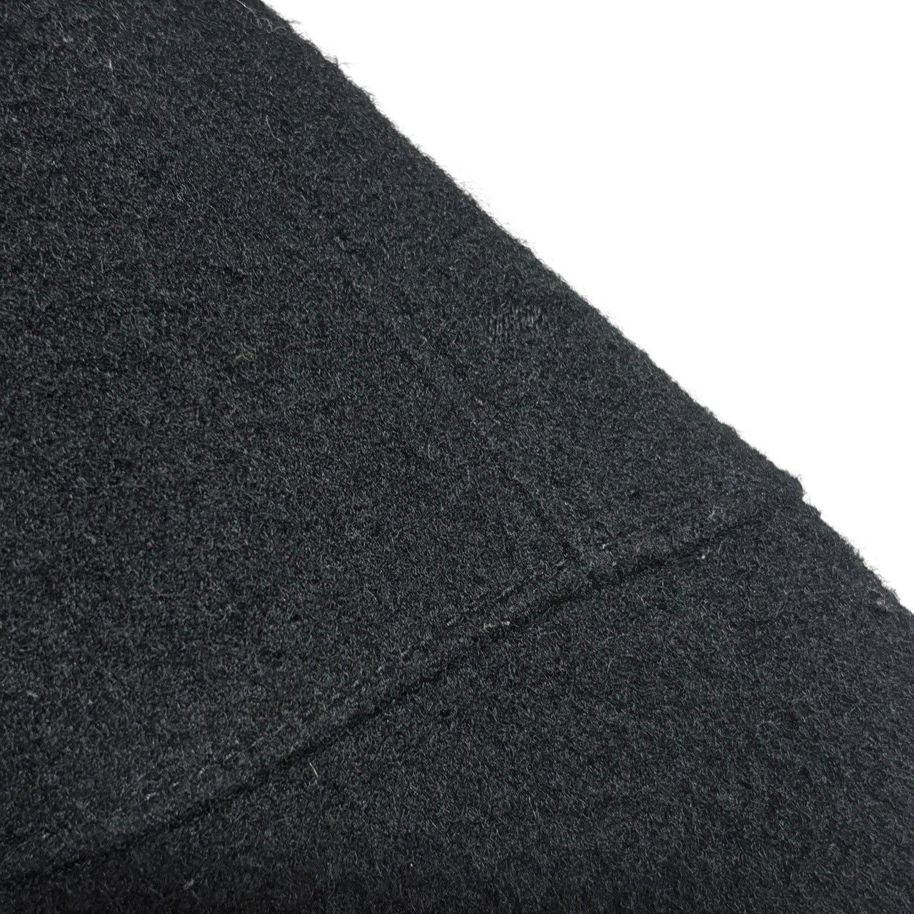 COMME des GARCONS JUNYA WATANABE(コムデギャルソンジュンヤワタナベ) 17AW Three-dimensional flare melton collarless coat/立体フレアノーカラーメルトンコート/ウール JT-J050 S ブラック AD2017