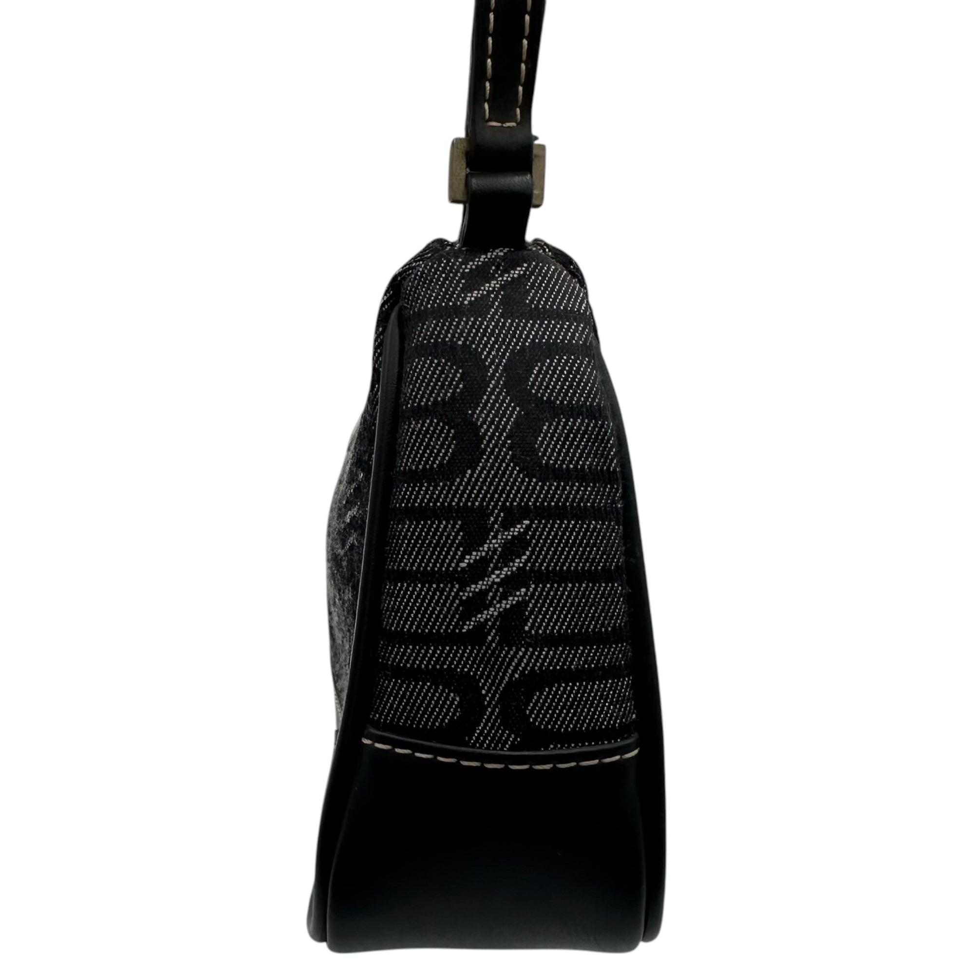 BALENCIAGA(バレンシアガ) BB Monogram Accessory Pouch BB モノグラム アクセサリー ポーチ ネイビー ワンショルダー ハンド ミニ オールド