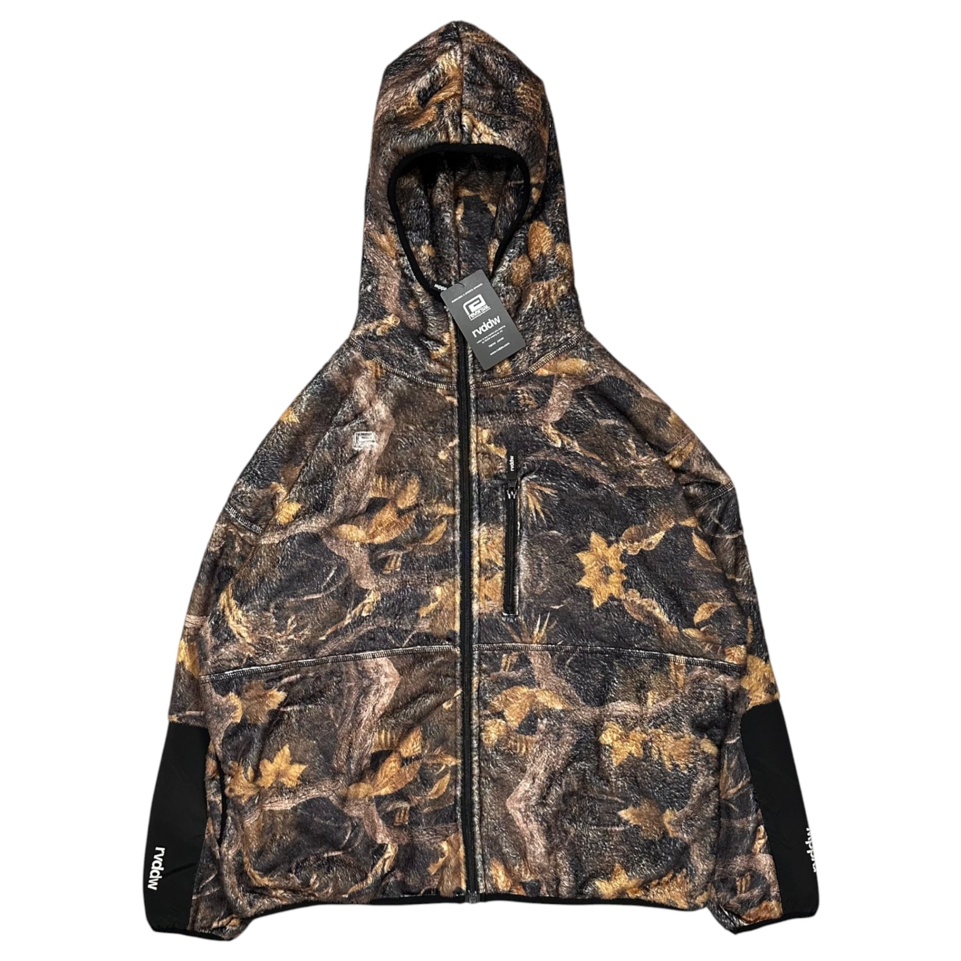 reversal(リバーサル) BOTANICAL CAMO BOA FLEECE BIG SILHOUETTE SWEAT PARKA ボタニカル カモ ボア フリース ビッグシルエット スウェット パーカー rv21aw207b L ブラウン 参考定価23,100円(税込)