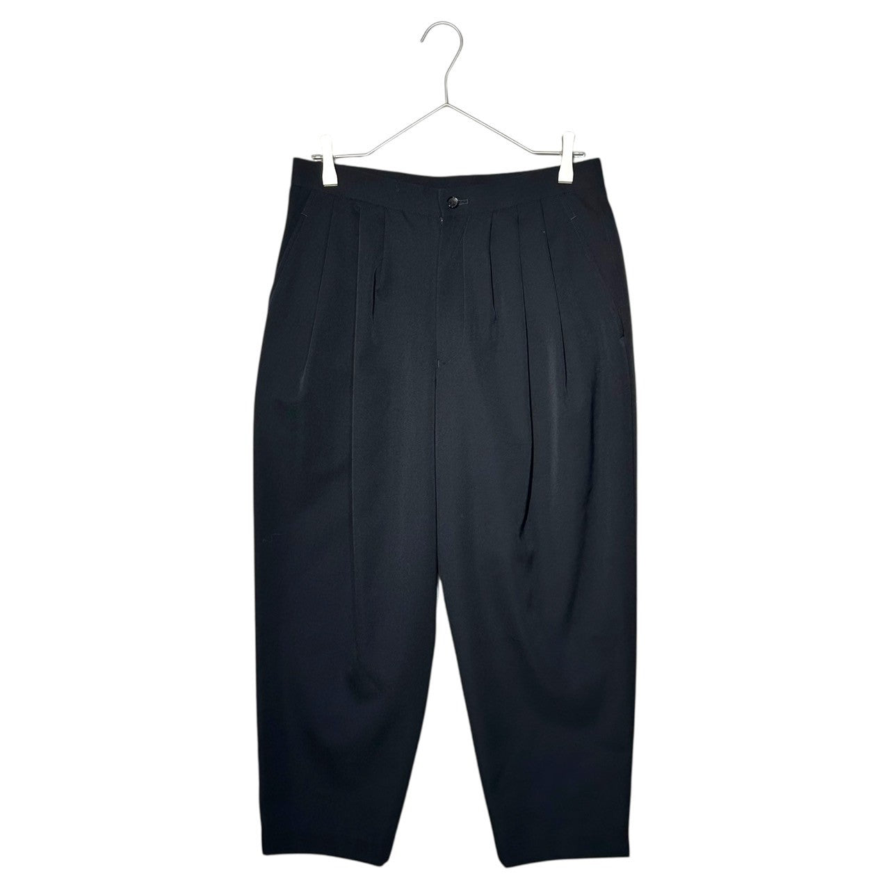 COMME des GARCONS COMME des GARCONS(コムデギャルソンコムデギャルソン) 16SS 3-Tuck Wool Gabardine Tapered Slacks 3タック ウールギャバジン テーパード スラックス NQ-P002 M ネイビー AD2015