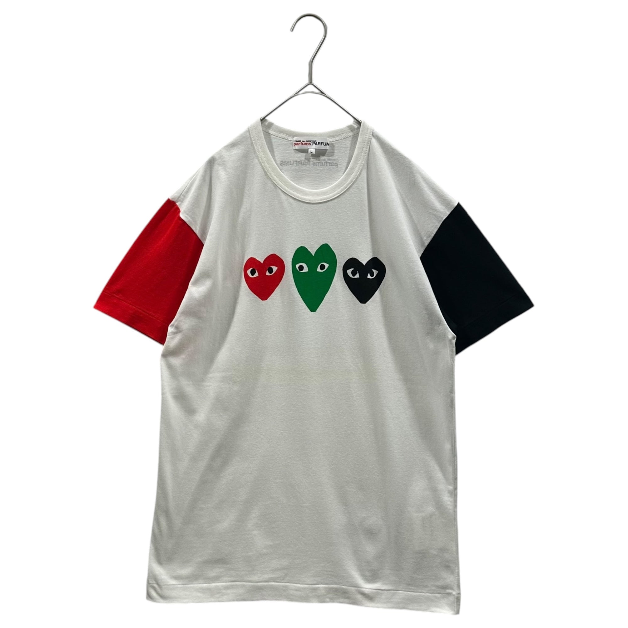 COMME des GARCONS PARFUMS(コムデギャルソンパルファム) 2012SS PALY HEART LOGO T-SHIRT ハート ロゴ Tシャツ BI-T001 L ホワイト AD2012