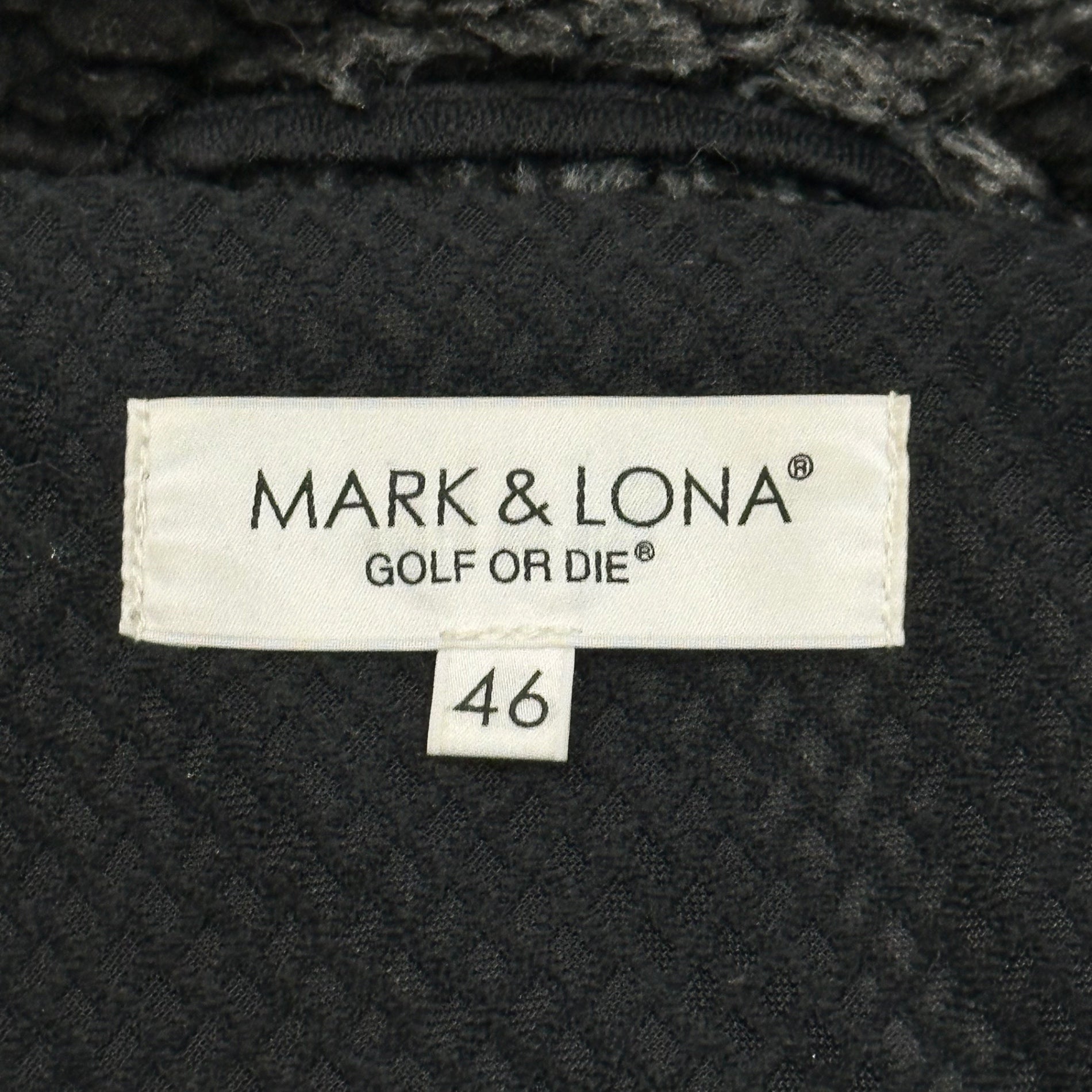 MARK ＆ LONA(マークアンドロナ) Massive Boa Fleece Jacket マーブル ボア フリース ジャケット MLM-3C-AD04 46 ブラック×ホワイト