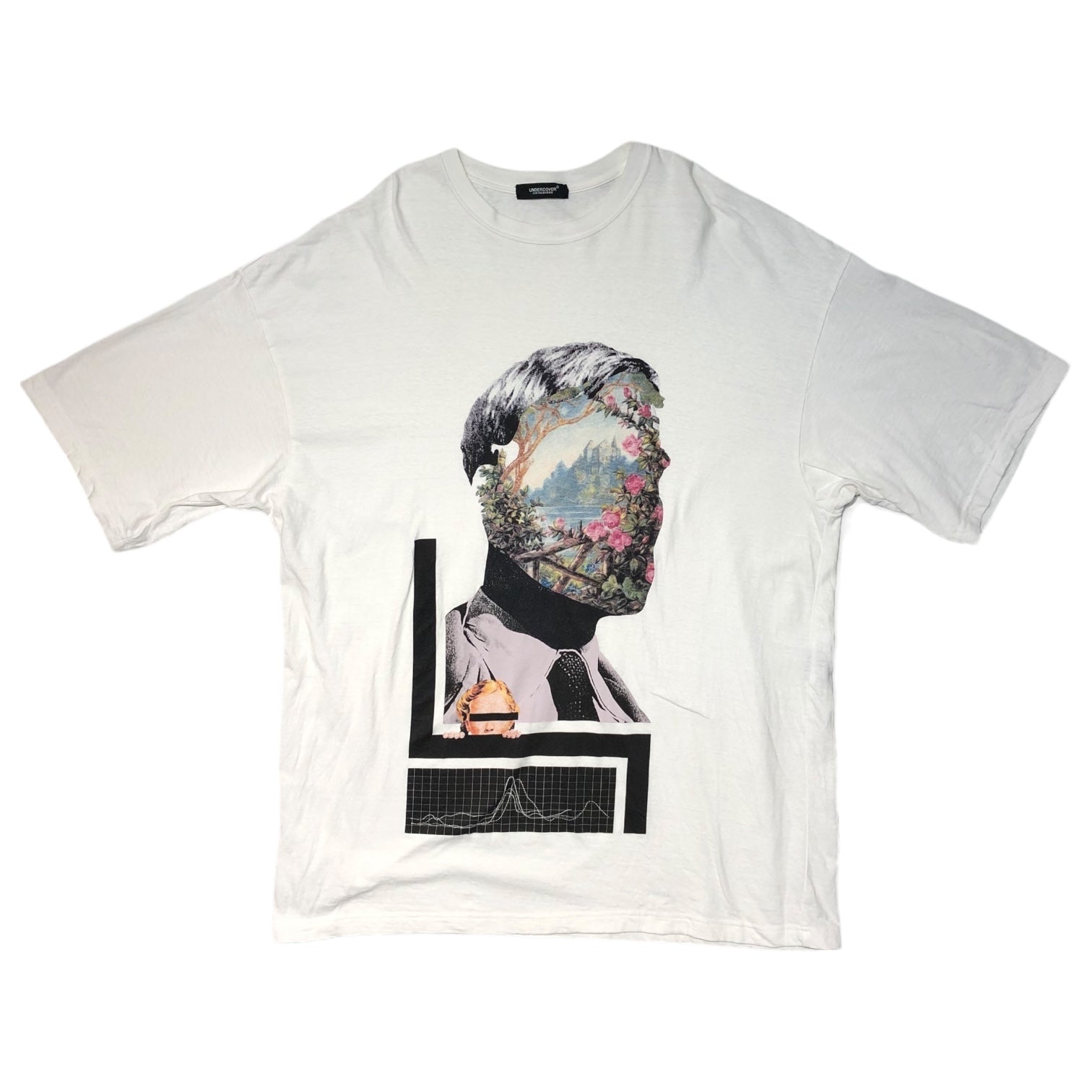 UNDERCOVER(アンダーカバー) 22SS Collection "ONCE IN ALIFETIME" フェイス プリント オーバーサイズ Tシャツ UC1B4893-3 3(L程度) ホワイト