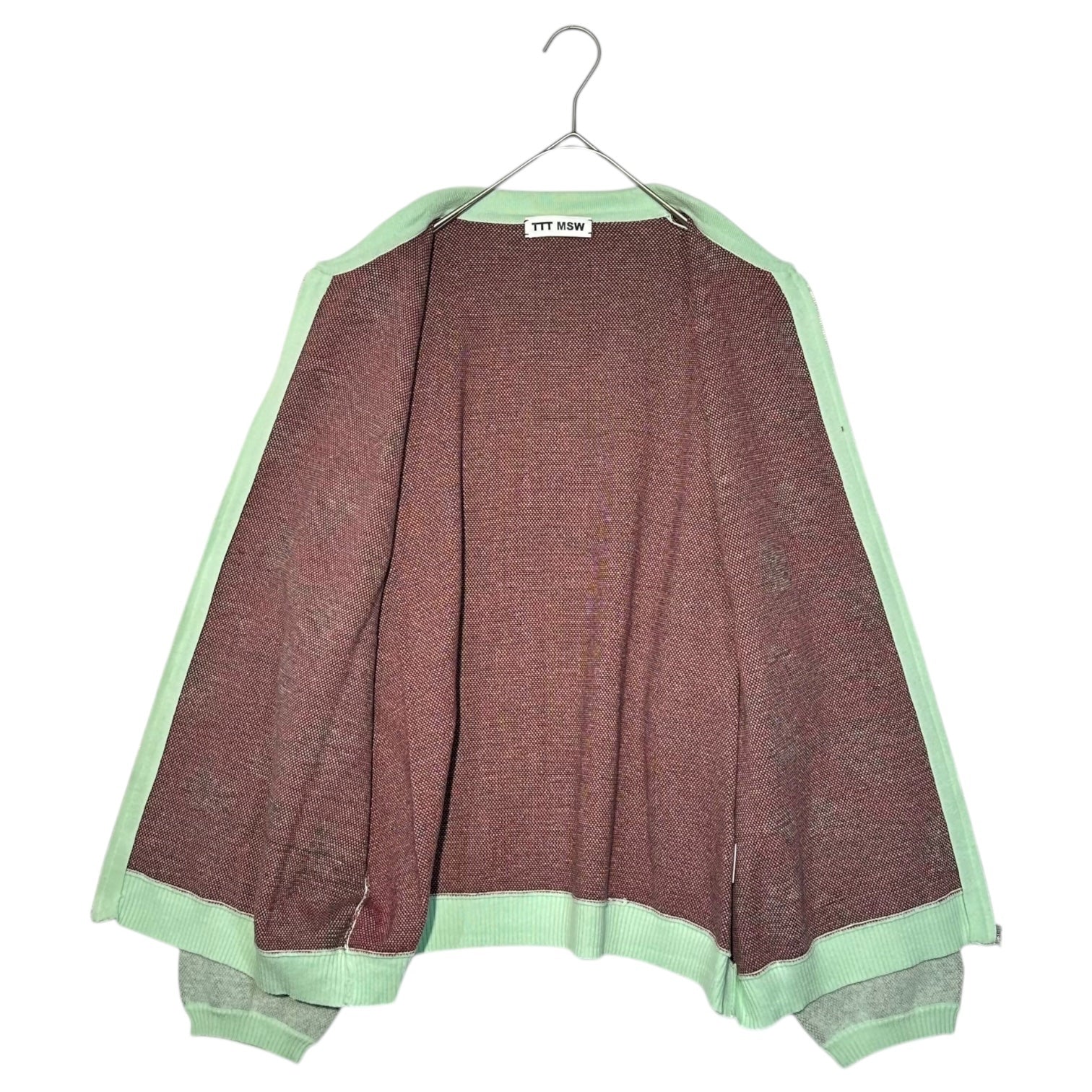 TTT MSW(ティーモダンストリートウエア) 20AW Flower Knit Polo Shirt フラワー ニット ポロシャツ TTT-2020AW-KT02 FREE ミント