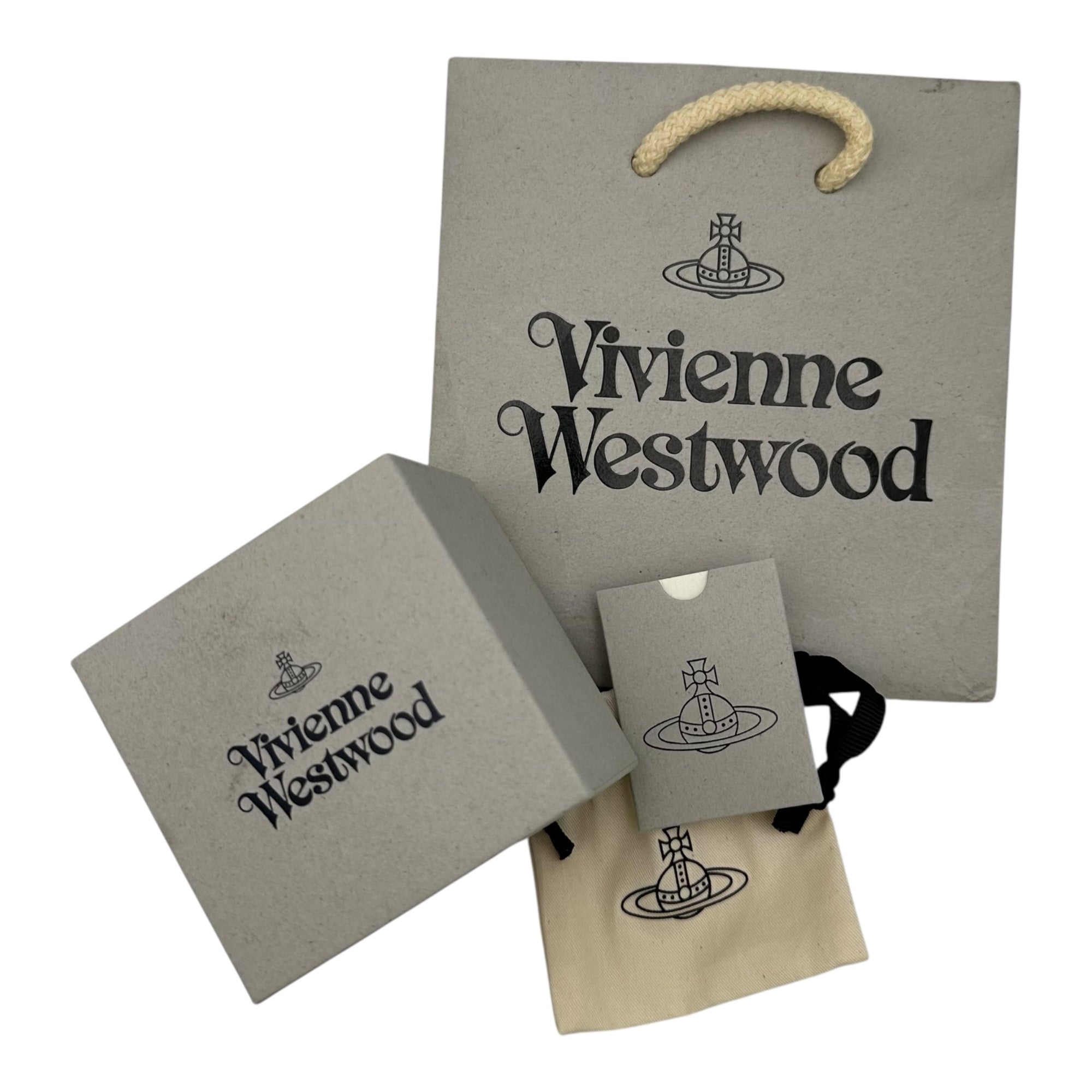 Vivienne Westwood(ヴィヴィアンウエストウッド) NEW PETITE ORB  NECKLACE ライトストーン オーブ ロゴ ネックレス 12-05-9999140-32 シルバー 箱、購入証明書付