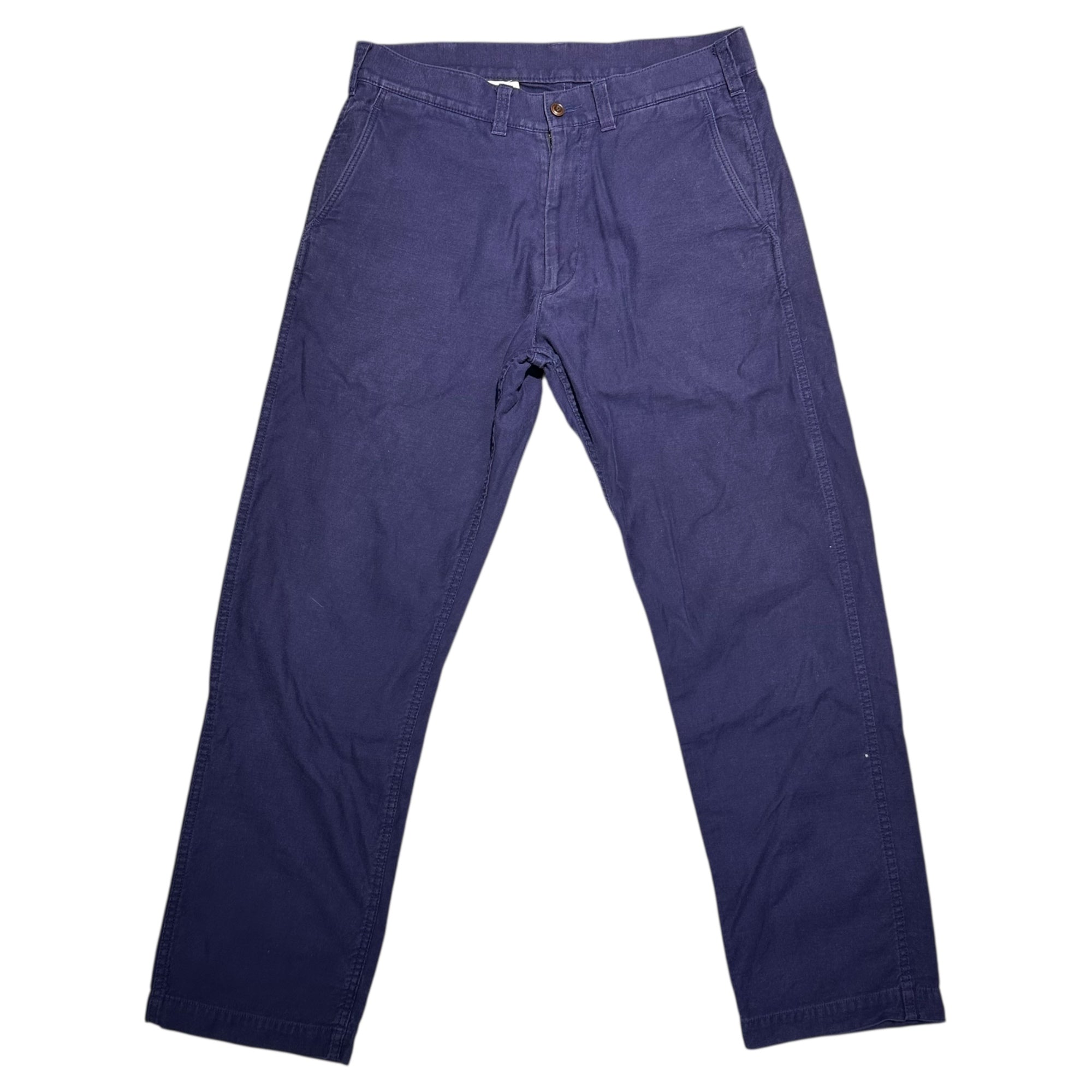 COMME des GARCONS HOMME(コムデギャルソンオム) 14AW Cotton Straight Pants コットン ストレート パンツ  HN-P028 M ネイビー