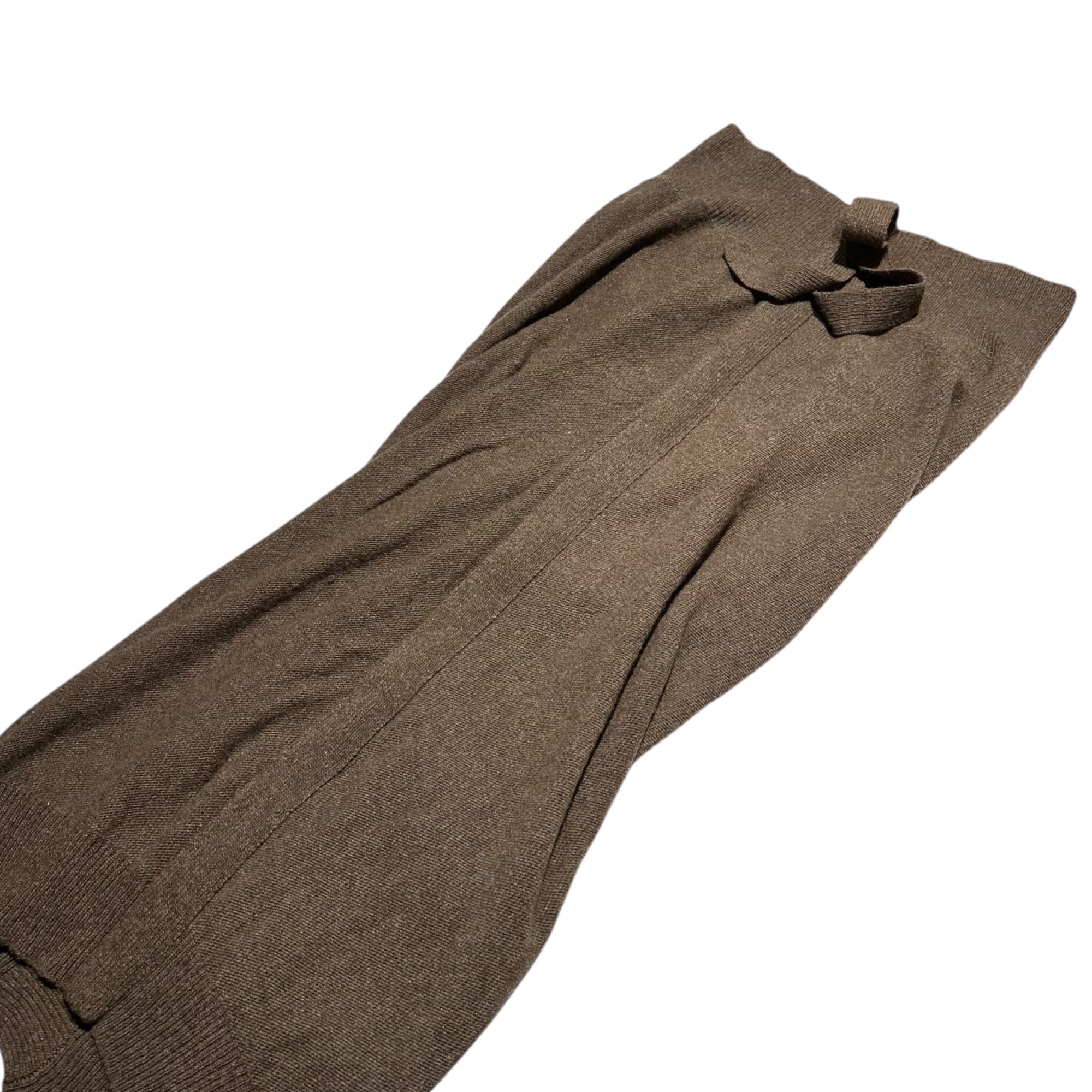 Y's(ワイズ) Wool and cashmere snap belt long skirt ウール カシミヤ スナップベルト ロング スカート YJ-K69-176 3(L程度) ブラウン