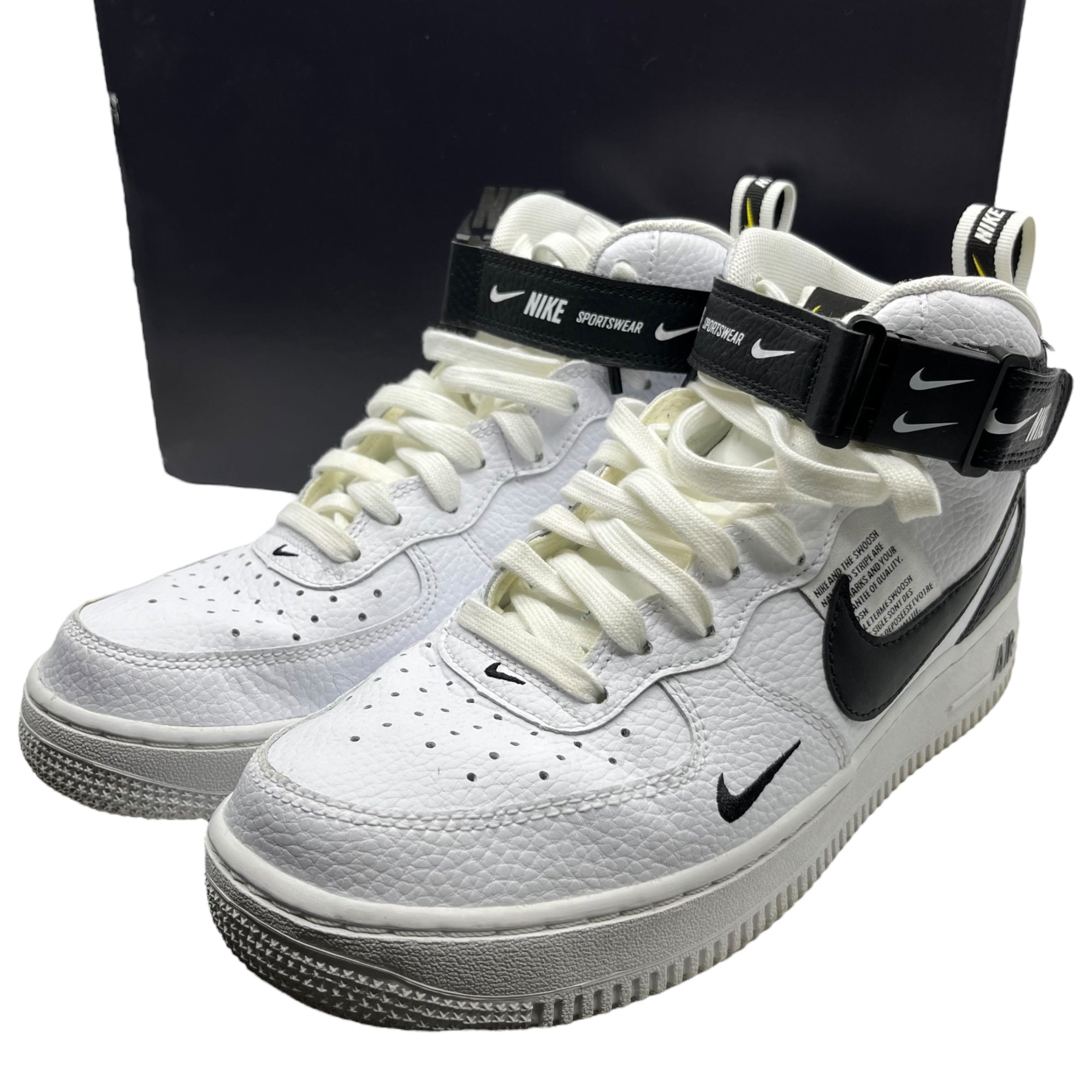 NIKE(ナイキ) AIR FORCE 1 MID '07 LV8 ナイキ エア フォース ワン ミッド '07 LV8 UTIRITY ユーティリティ 804609-103 26.0cm ホワイト 箱付