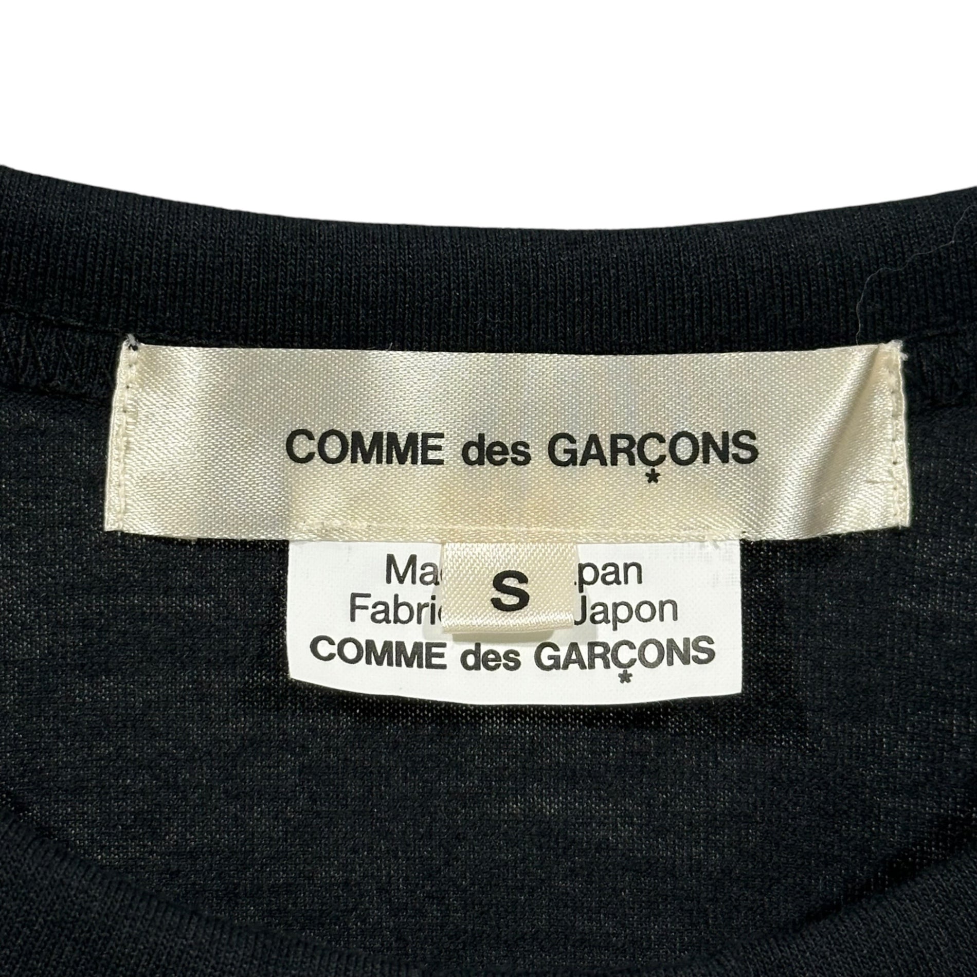 COMME des GARCONS(コムデギャルソン) 2026SS Esther Asymmetrical T-Shirt エステル アシンメトリー Tシャツ GQ-T027 S ブラック AD2025