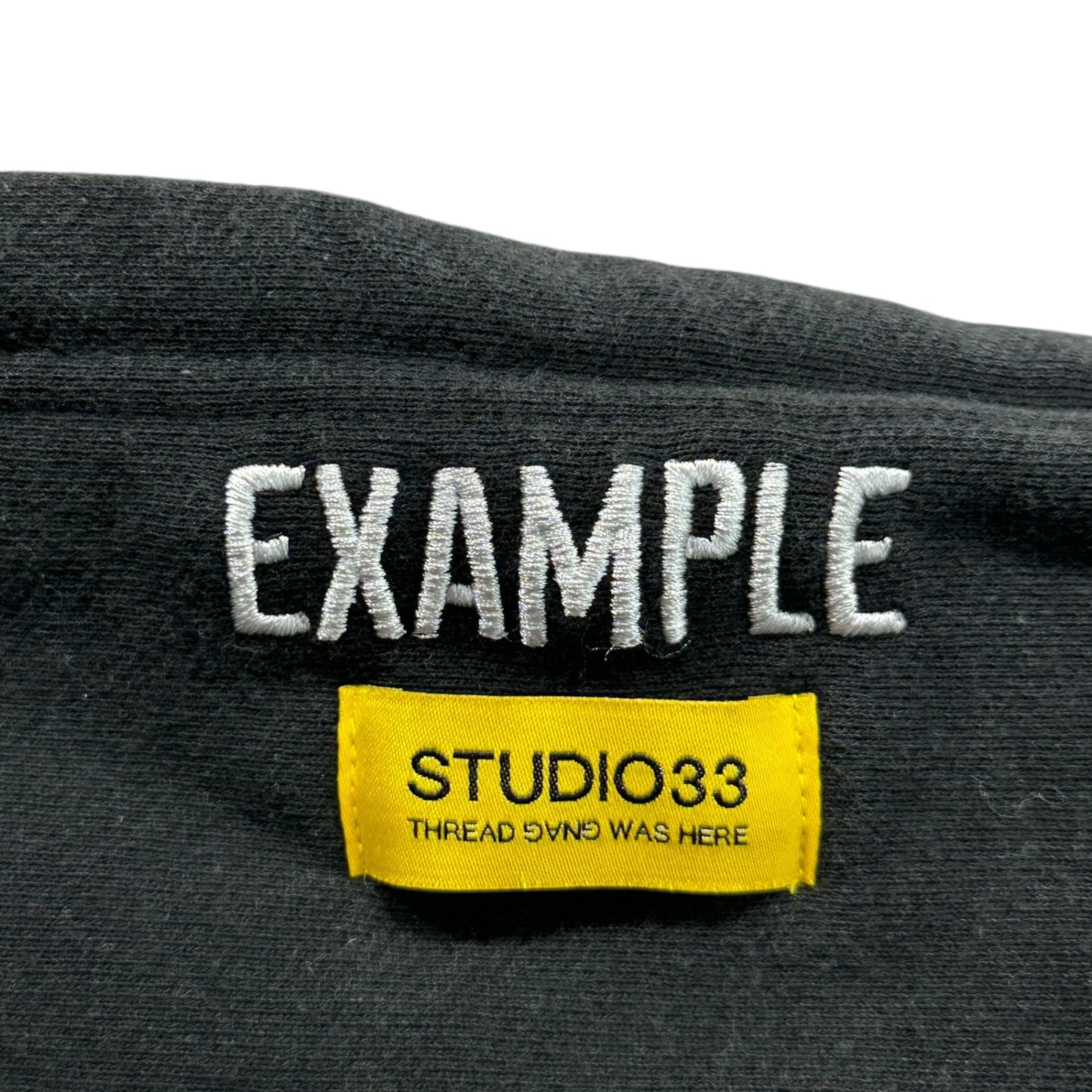 EXAMPLE(エグザンプル) STUDIO33 ROUND LOGO HOODIE ラウンド ロゴ フーディー L ブラック パーカー