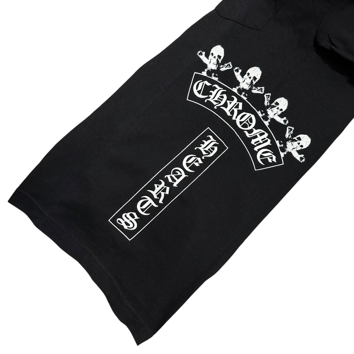 CHROME HEARTS(クロムハーツ) Old CH Foti Print T-Shirt オールド フォティ スカル プリント Tシャツ M ブラック×ホワイト