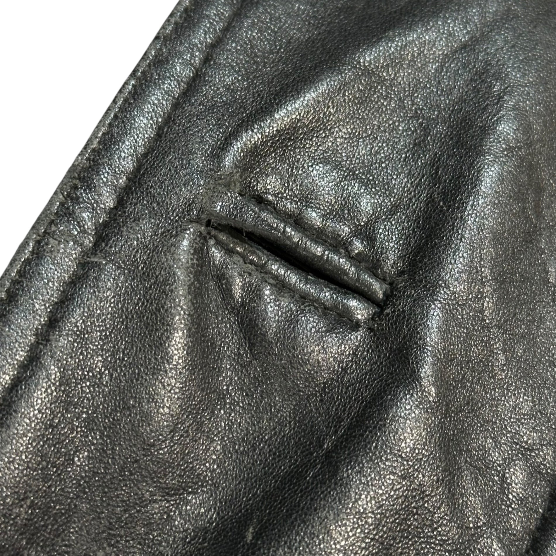 POLO CLUB(ポロクラブ) 80's~90's Vintage Long Leather Jacket  ヴィンテージ ロング レザー ジャケット  M ブラック コート