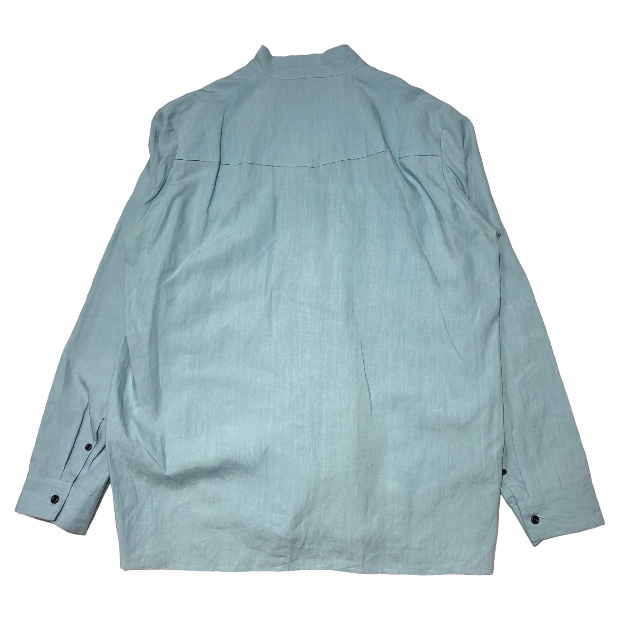 SUNSEA(サンシー) 18SS Linen Zip Shirt 2 リネン ジップシャツ 18S15 2(M) ライトブルー