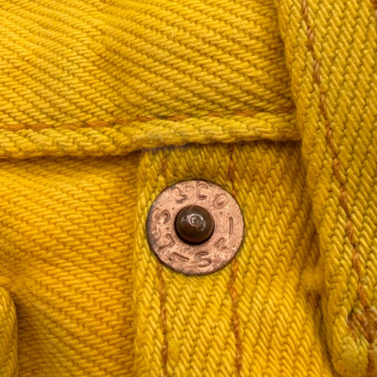 Levi's(リーバイス) 90's Post-dyed Yellow Color Denim Pants 後染め