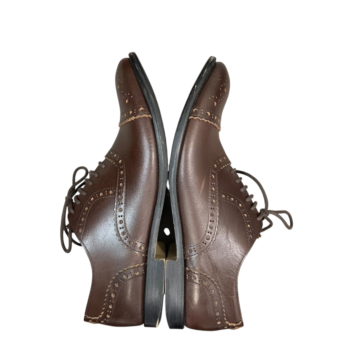 COMME des GARCONS HOMME PLUS(コムデギャルソンオムプリュス) Medallion Leather Shoes メダリオン レザー シューズ PM-K101 25.5cm ブラウン