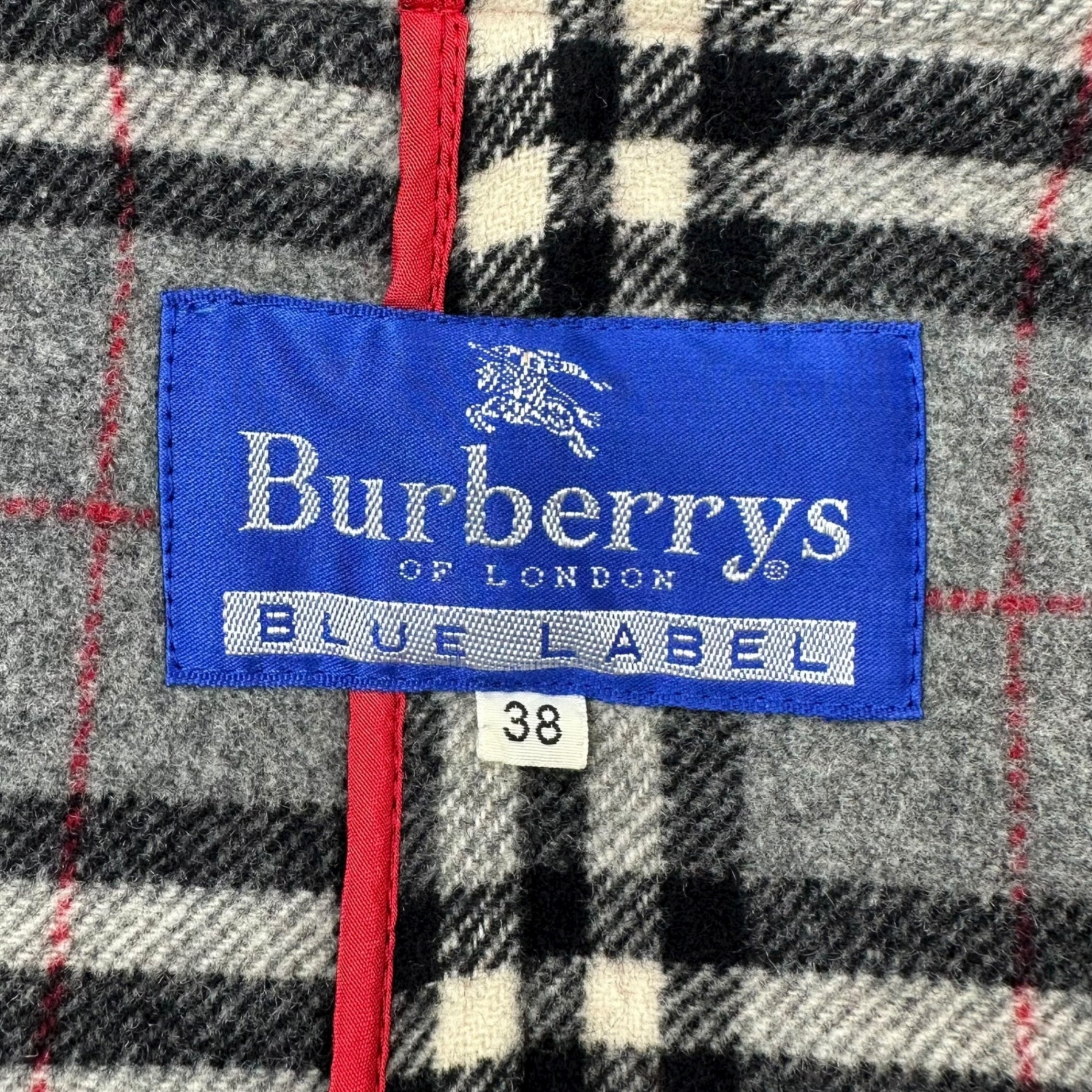 BURBERRY BLUE LABEL(バーバリーブルーレーベル) Old Melton duffle coat オールド メルトン ダッフル コート 38(M程度) レッド